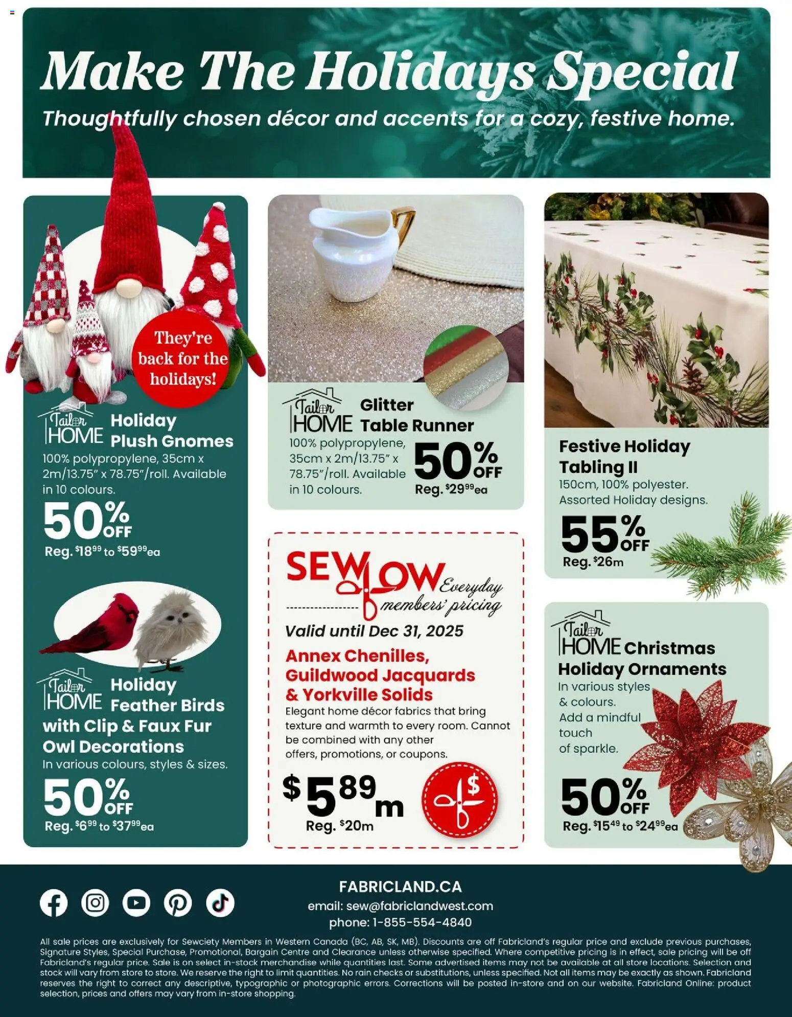 Fabricland flyer valid from 01.11.2025 | Page: 11 | Products: Phone, Table