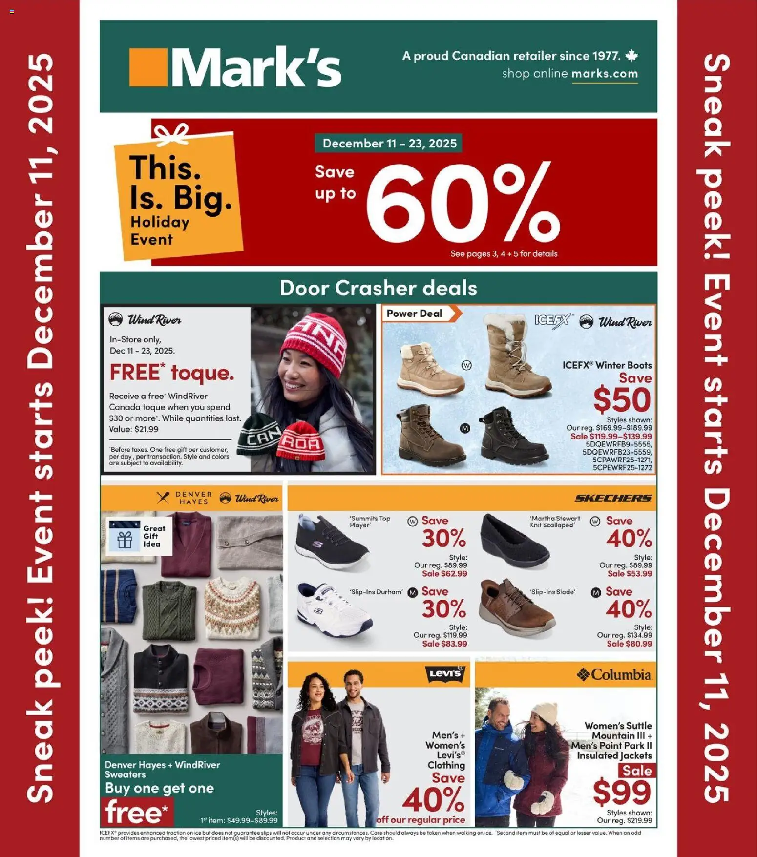 Mark's flyer valid from 11.12.2025 | Page: 1 | Products: Boots