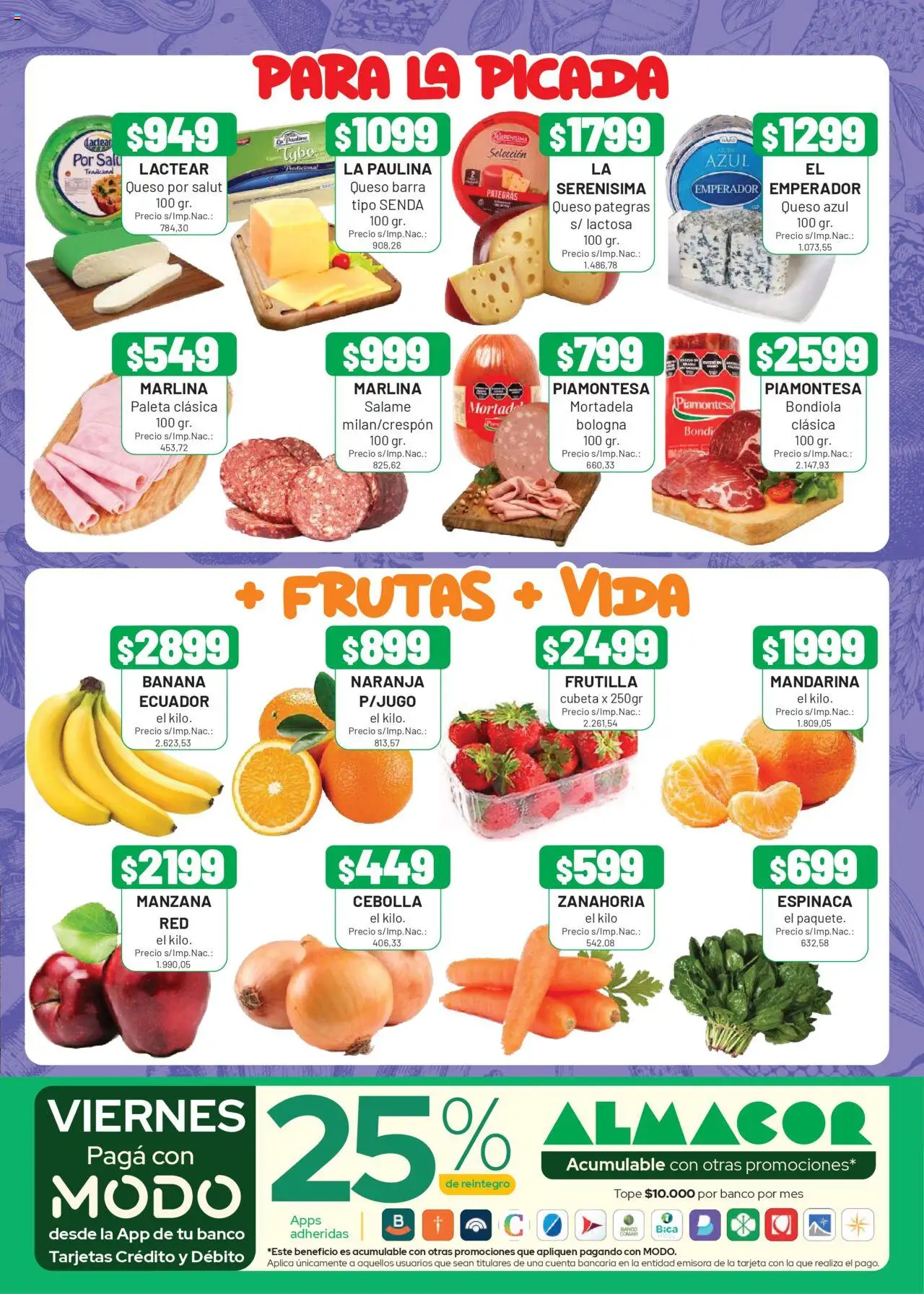 Almacor - Catálogo │ válido desde el 11.09.2025 | Página: 3 | Productos: Banco, Frutilla, Salame, Espinaca