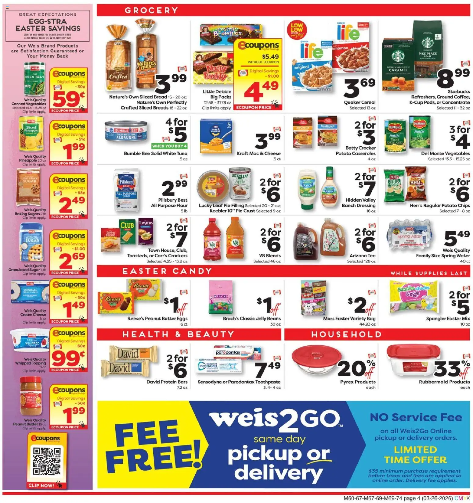 Weis Weekly Circular - MD - valid from 26.03.2026 | Page: 6 | Products: Clip, Butter, Toothpaste, Tea