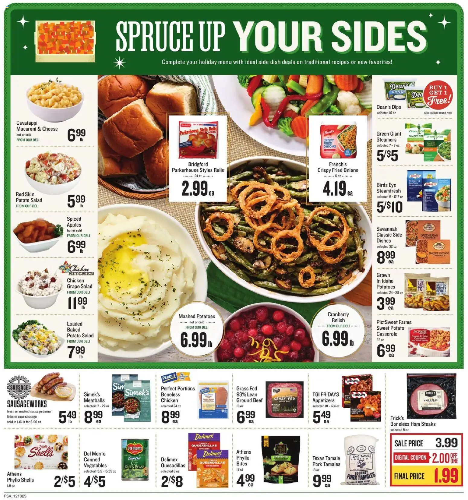 Lowes Foods Weekly Ad - valid from 10.12.2025 | Page: 8 | Products: Cheese, Ham, Pork, Salad
