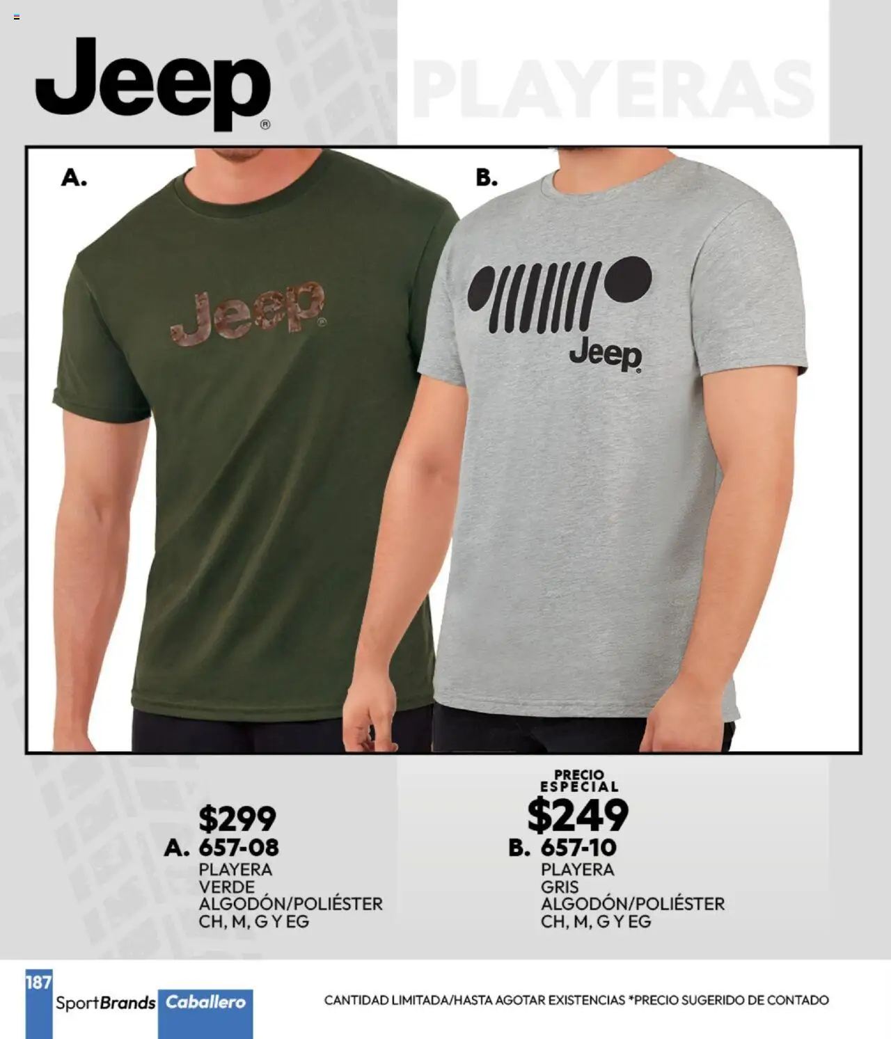 Nuevas ofertas de Cklass válidas en toda la República Mexicana desde el 16.09.2025. ¡Encuentra las mejores ofertas en Cklass - Catálogo Invierno Sportbrands! | Página: 188 | Productos: Playera