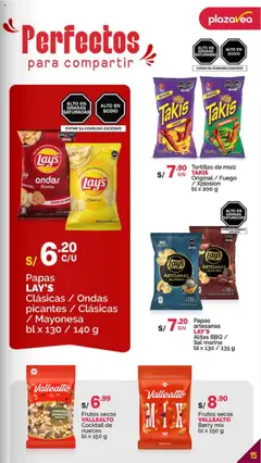 Catálogo Plaza Vea válido desde 16.07.2025 | Página: 15 | Productos: Nueces, Papas, Peso