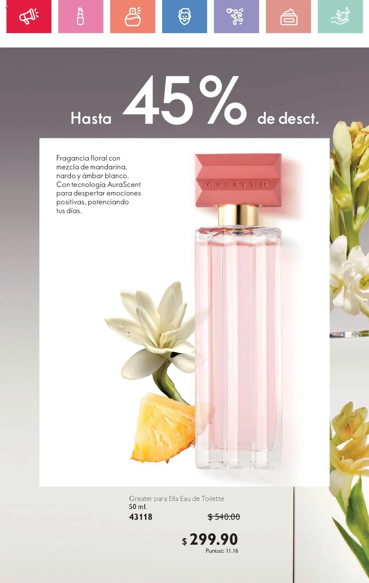Nuevas ofertas de Oriflame válidas en toda la República Mexicana desde el 02.08.2025. ¡Encuentra las mejores ofertas en Oriflame - Campaña 11 2025! | Página: 13 | Productos: Fragancia, Eau de toilette