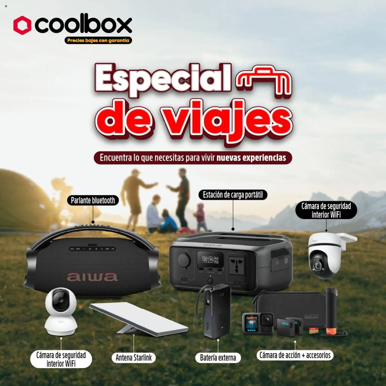 Catálogo Coolbox válido desde 30.03.2026 | Página: 1 | Productos: Batería, Cámara, Parlante