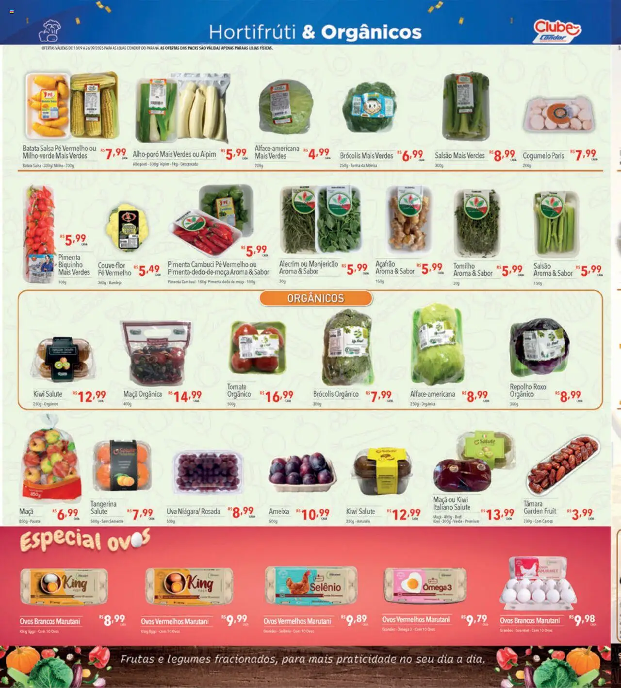 Supermercados Condor Folheto - válido de 10.09.2025 | Página: 10 | Produtos: Pimenta, Repolho, Kiwi, Ameixa