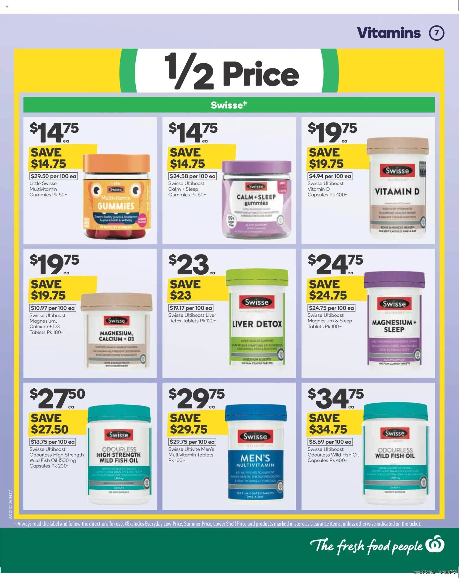 Woolworths catalogue - valid from 21.01.2026 | Page: 8 | Products: Fish oil, Multivitamin, Nutrients, Vitamin