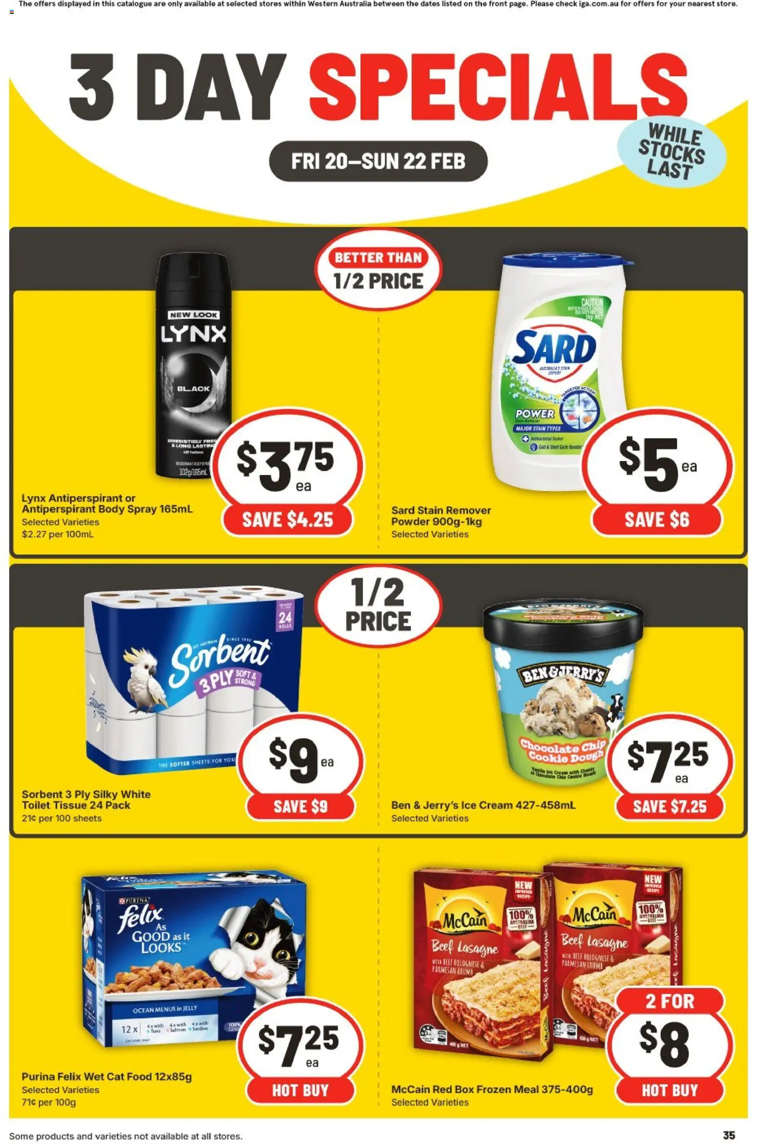 IGA catalogue - valid from 20.02.2026 | Page: 3 | Products: Box, Toilet, Cream, Tuna