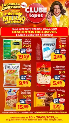 Lopes Supermercados - Ofertas Clube - Pré-Visualização do folheto da loja Lopes Supermercados, válido de 20.08.2025