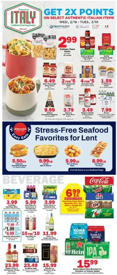Preview of Schnucks weekly ads valid from 25.02.2026 | Page: 3 | Products: Pizza, Beer, Sauce, Lemon