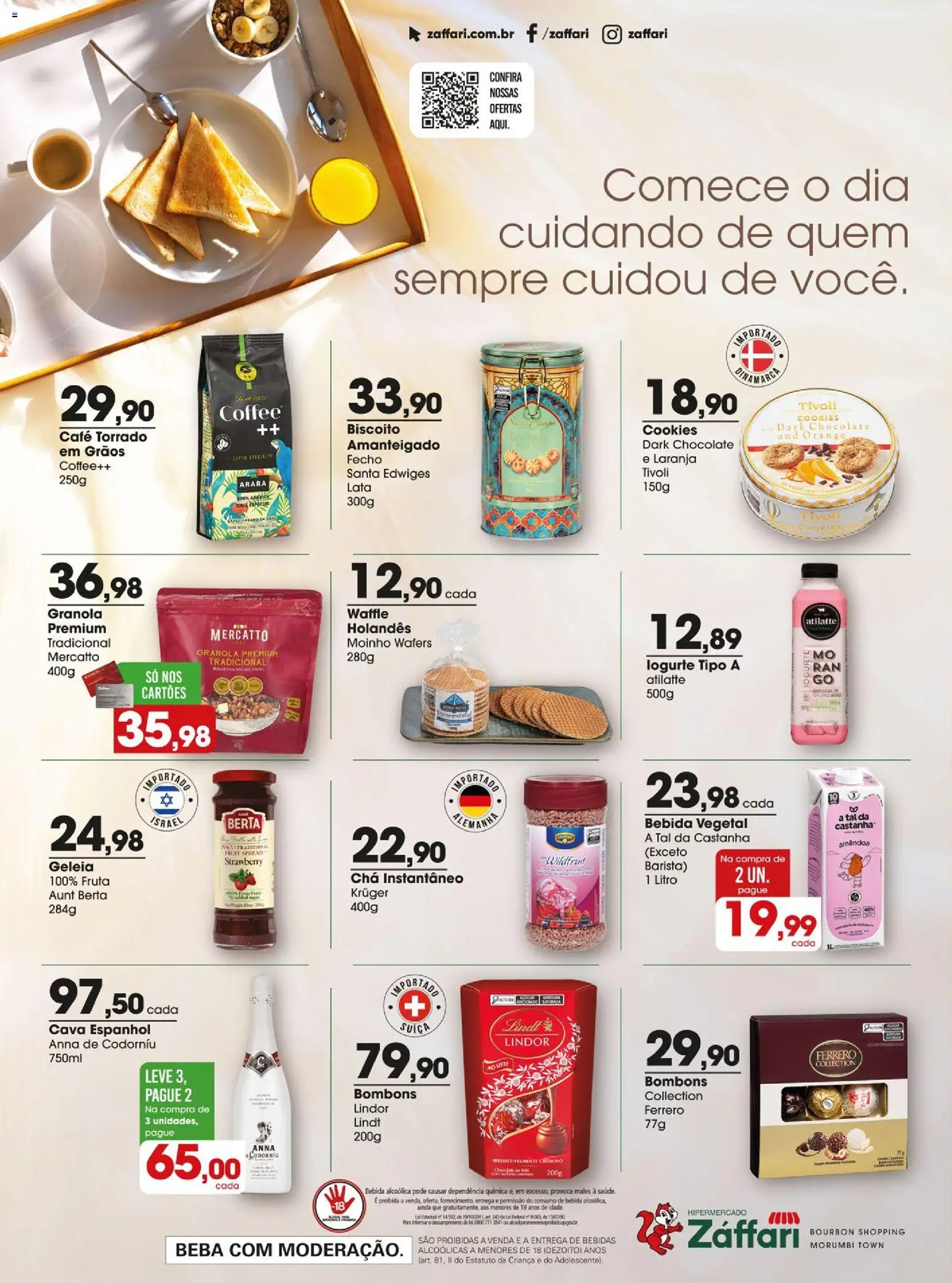 Zaffari Folheto - válido de 28.04.2026 | Página: 24 | Produtos: Biscoito, Iogurte, Chocolate, Chá