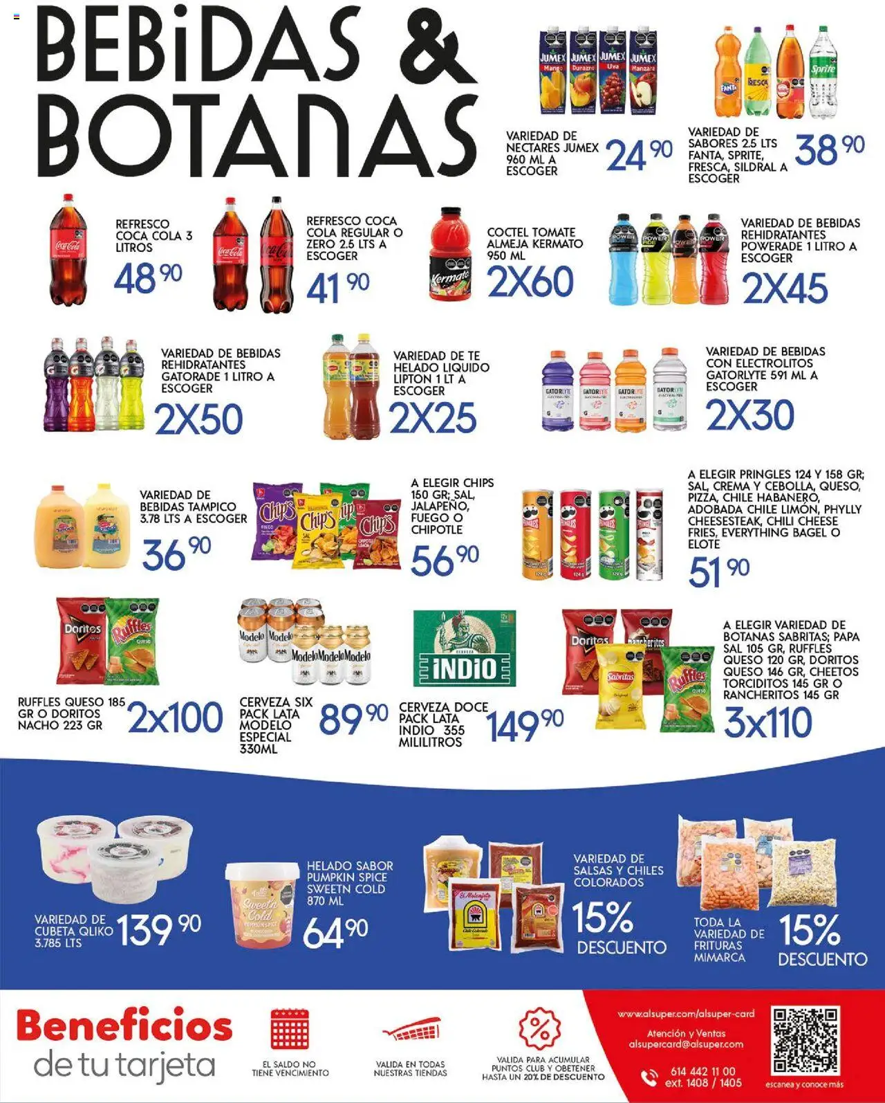 Nuevas ofertas de Alsuper válidas en toda la República Mexicana desde el 07.10.2025. ¡Encuentra las mejores ofertas en Alsuper - Folleto Saltillo! | Página: 7 | Productos: Refresco, Sal, Cerveza, Té