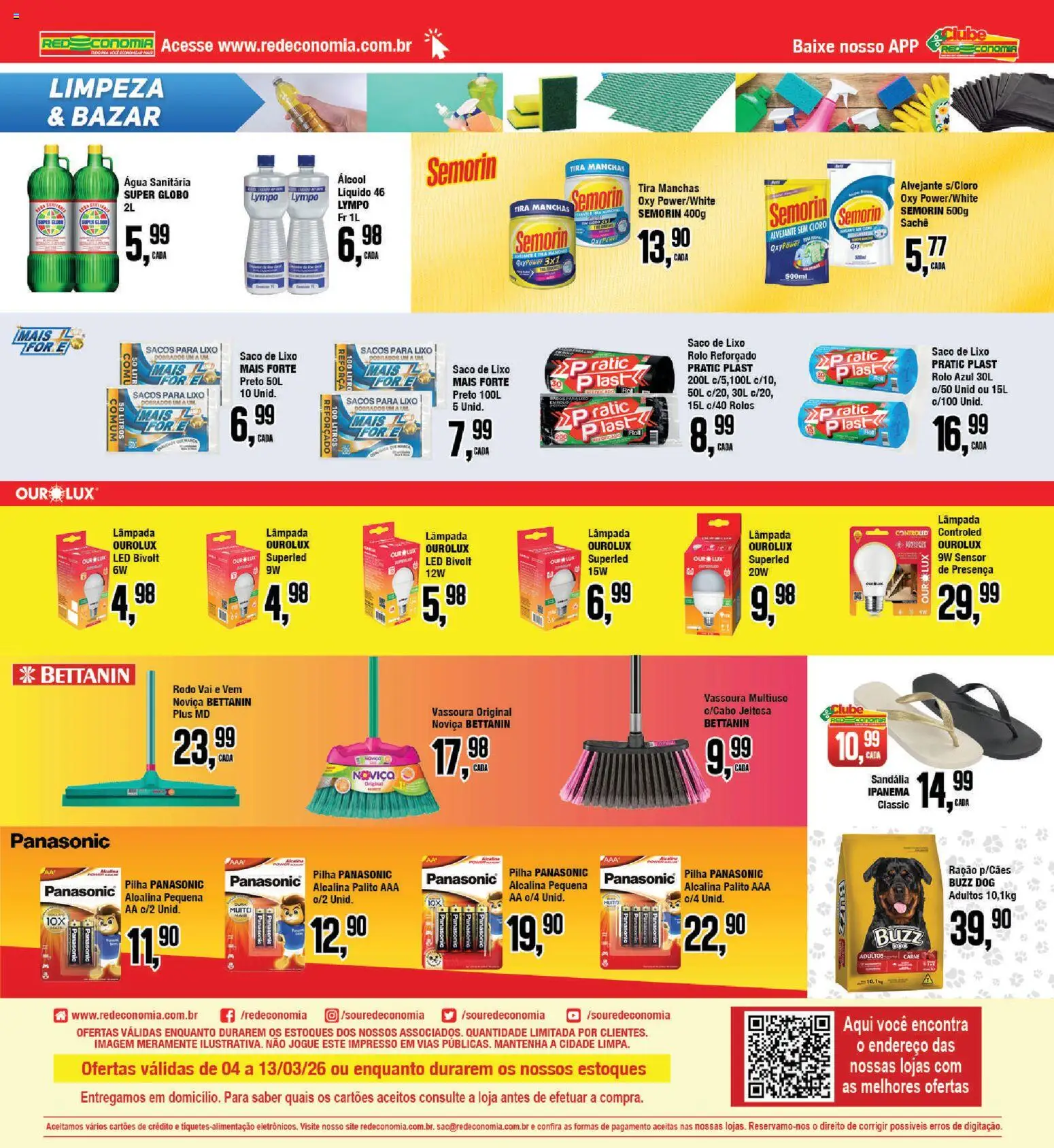 RedEconomia Folheto - válido de 13.03.2026 | Página: 24 | Produtos: Tira manchas, Alvejante, Rolo, Rodo