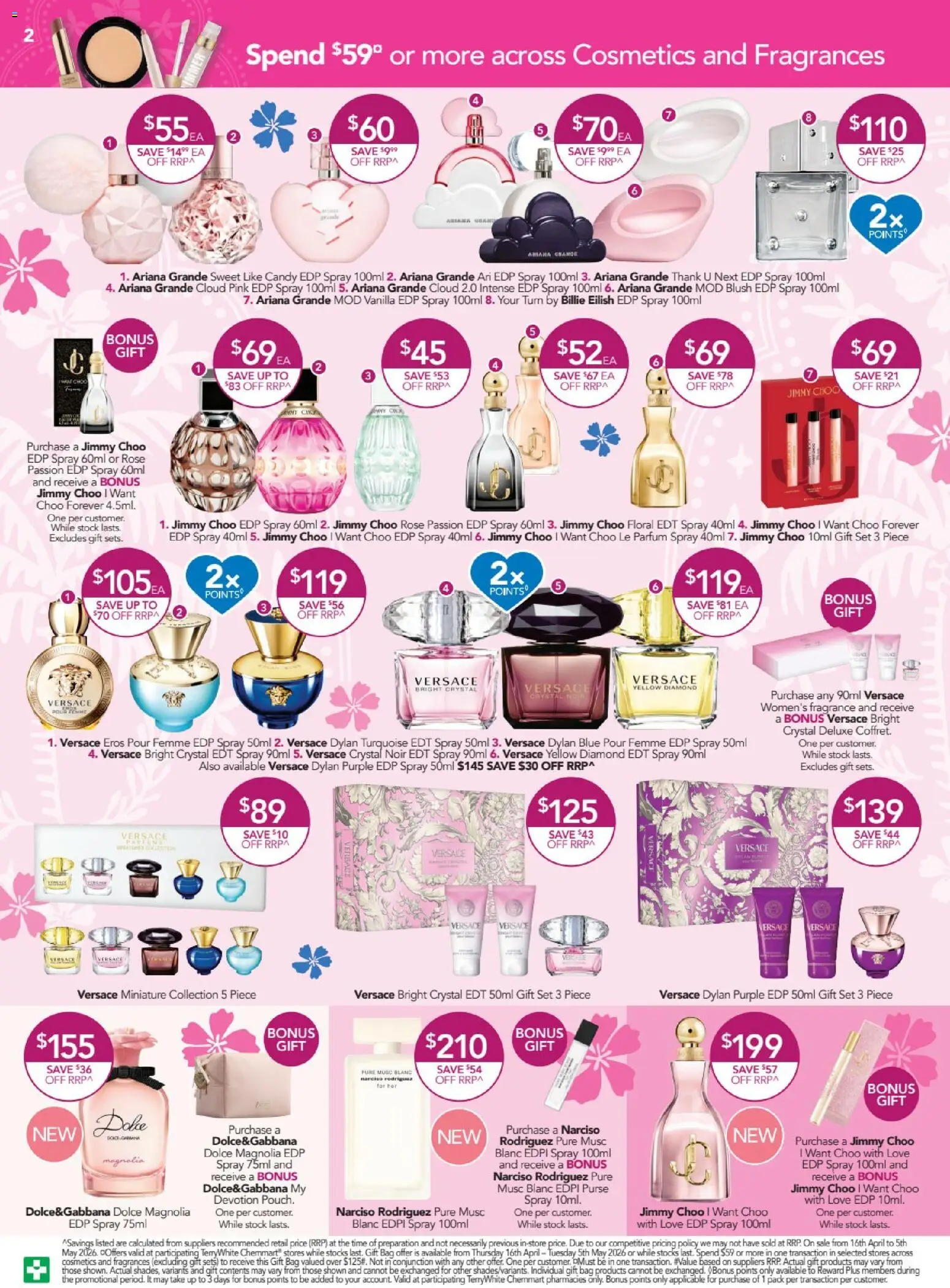 Terry White catalogue - valid from 16.04.2026 | Page: 2 | Products: Diamond, Floral, Fragrance, Bag