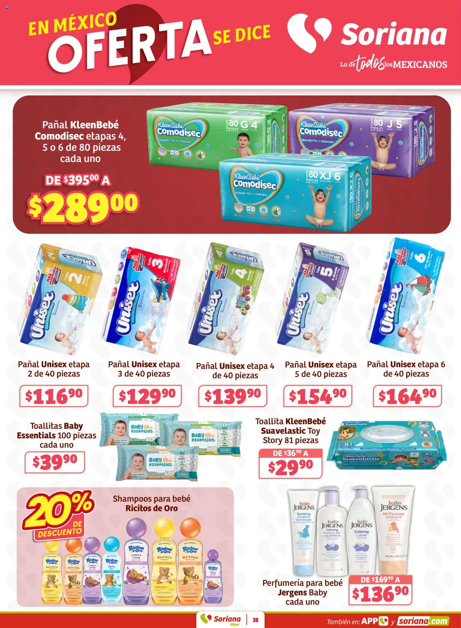 Nuevas ofertas de Soriana válidas en toda la República Mexicana desde el 27.02.2026. ¡Encuentra las mejores ofertas en Soriana Preciazazaso Híper: Coah, Tamaulipas! | Página: 38 | Productos: Pañales