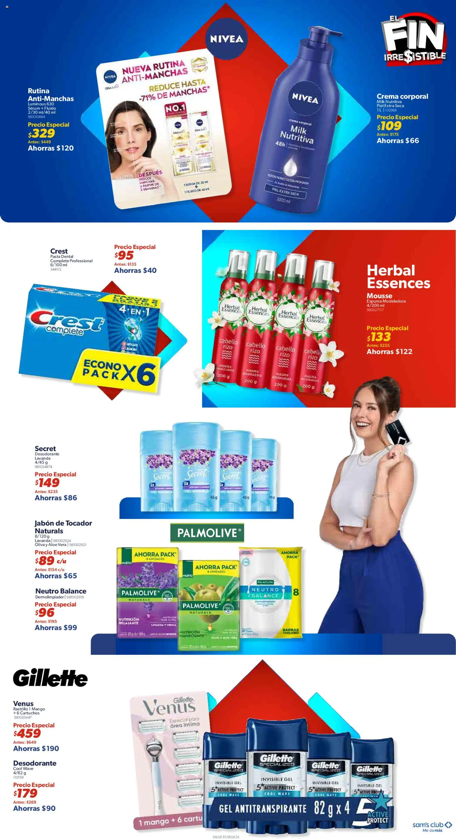 Nuevas ofertas de Sam's Club válidas en toda la República Mexicana desde el 06.11.2025. ¡Encuentra las mejores ofertas en Sam's Club Buen Fin ! | Página: 19 | Productos: Desodorante, Rastrillo, Mousse, Jabón