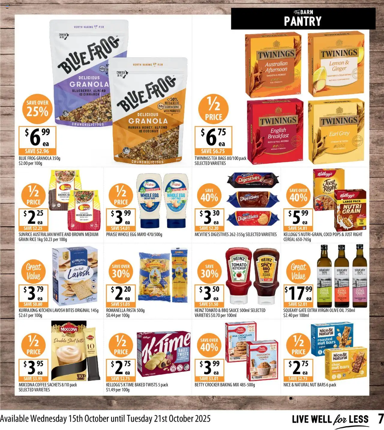 Supabarn catalogue - valid from 15.10.2025 | Page: 7 | Products: Oil, Ginger, Granola, Pasta