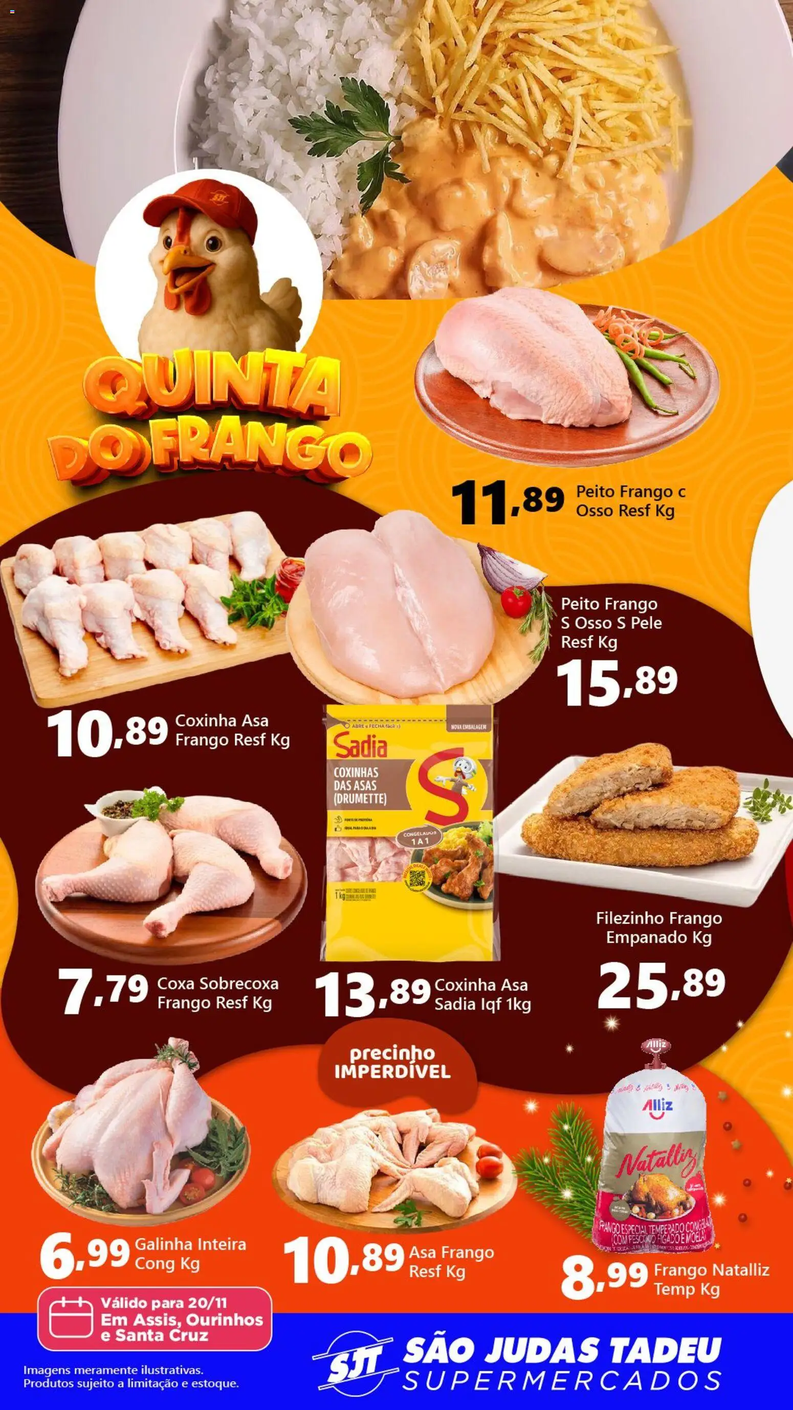 São Judas Tadeu Folheto - válido de 20.11.2025 | Página: 1 | Produtos: Moela, Frango