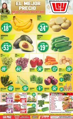 Vista previa de Casa Ley folleto Las ofertas de frutas y verduras, nuevo folleto de la tienda, válido en México a partir del 27.12.2025