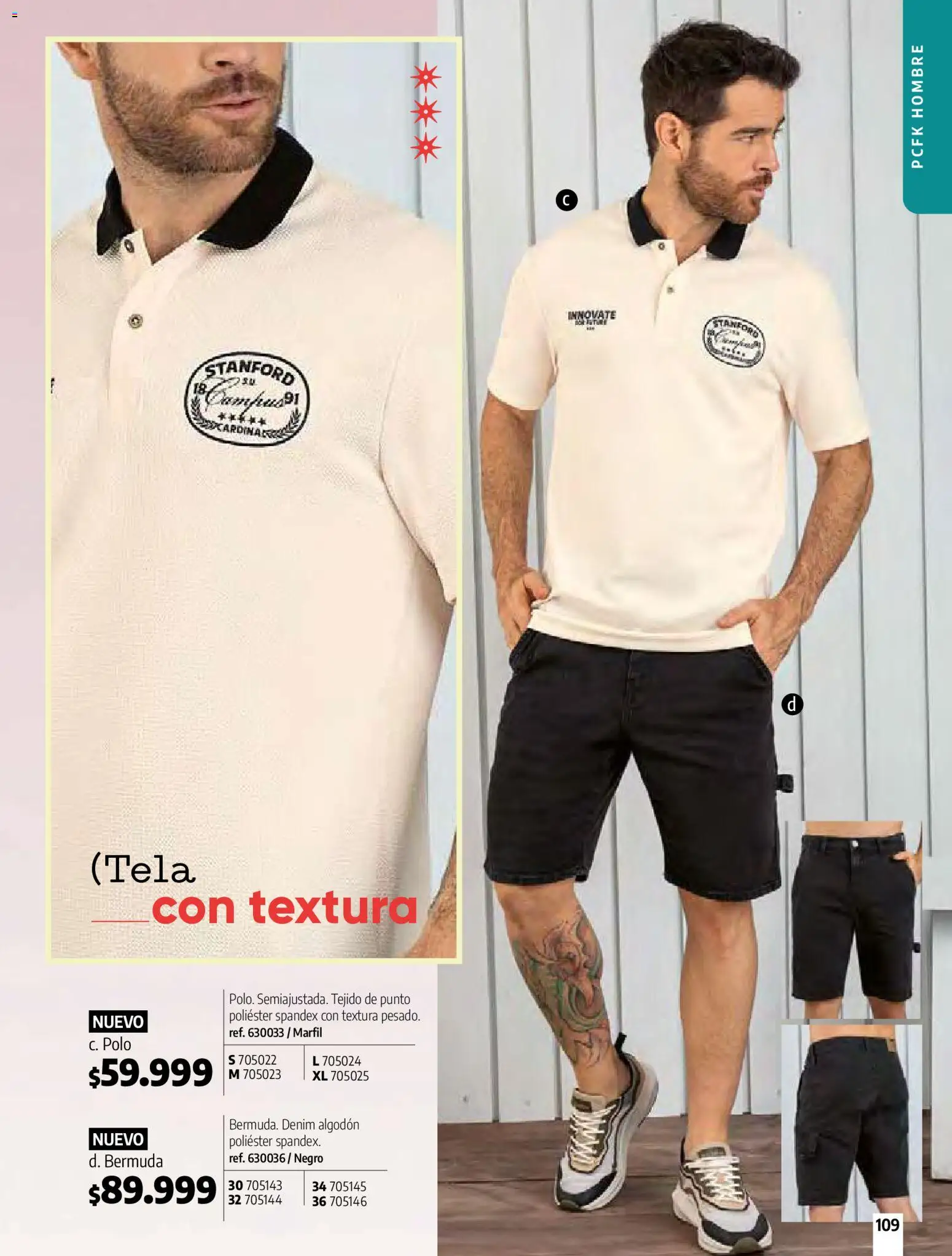 Pacifika revista - valida desde el 01.04.2026 | Página: 109 | Productos: Algodón, Bermuda