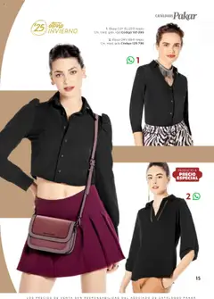 Vista previa de SC Pakar Catálogo Ropa y Accesorios, nuevo folleto de la tienda, válido en México a partir del 24.07.2025 | Página: 15 | Productos: Blusa