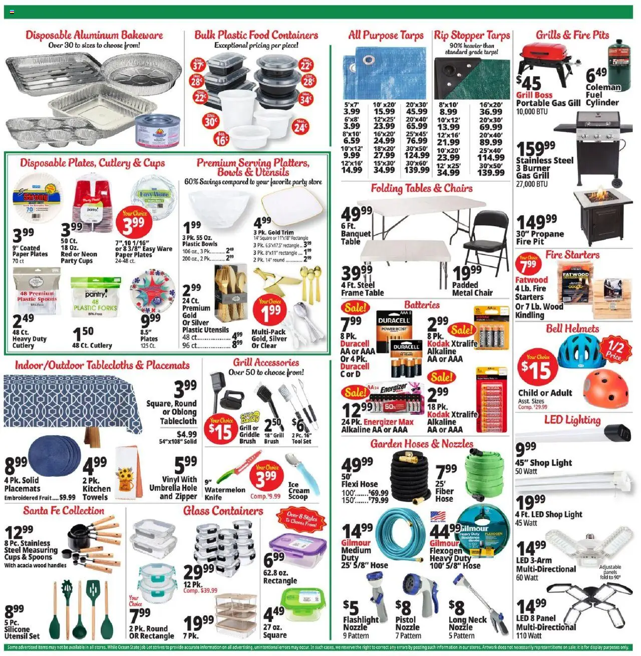Ocean State Job Lot Weekly Ad - valid from 14.08.2025 | Page: 5 | Products: Chair, Griddle, Cream, Umbrella