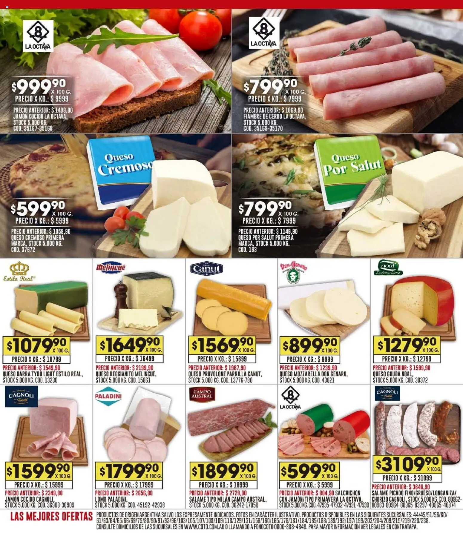 Coto - Ofertas │ válido desde el 10.11.2025 | Página: 8 | Productos: Parrilla, Queso, Jamón, Salame