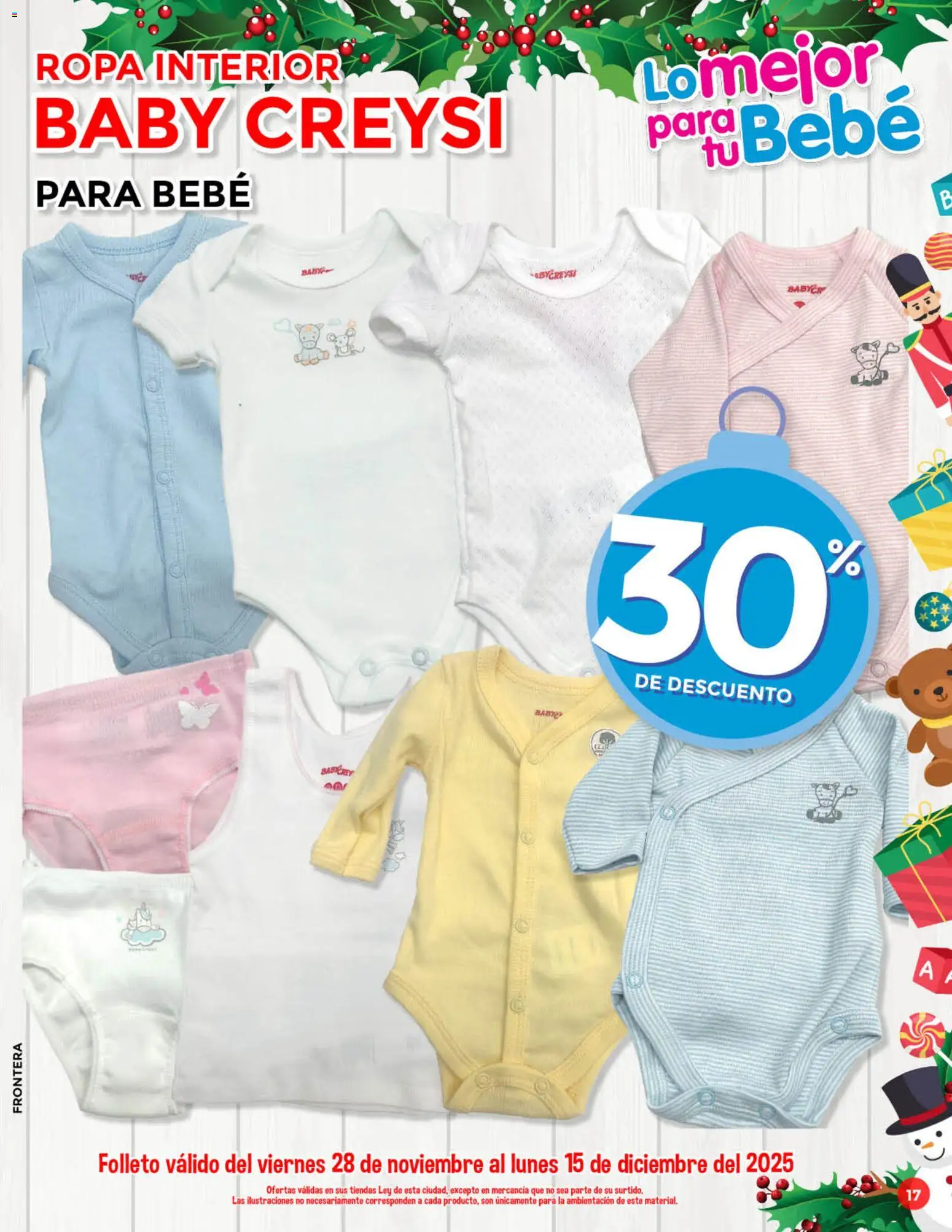 Nuevas ofertas de Casa Ley válidas en toda la República Mexicana desde el 28.11.2025. ¡Encuentra las mejores ofertas en Casa Ley folleto Cuenta con ternura! | Página: 18 | Productos: Ropa, Ropa interior