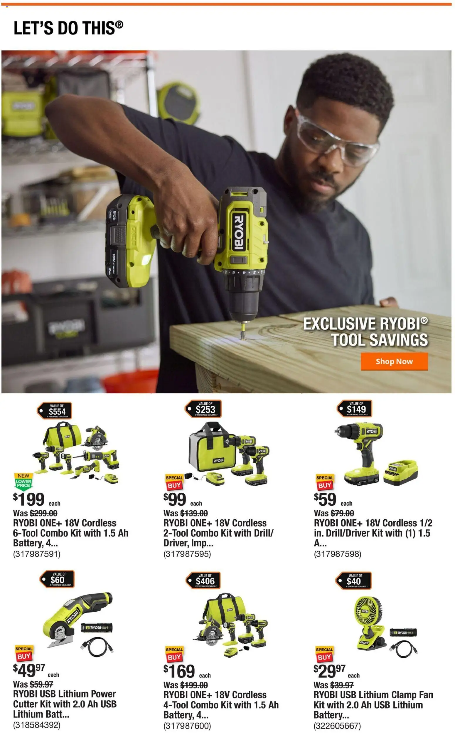 Home Depot Weekly Ad - OH - valid from 18.12.2025 | Page: 4 | Products: Clamp, Battery, Usb, Fan