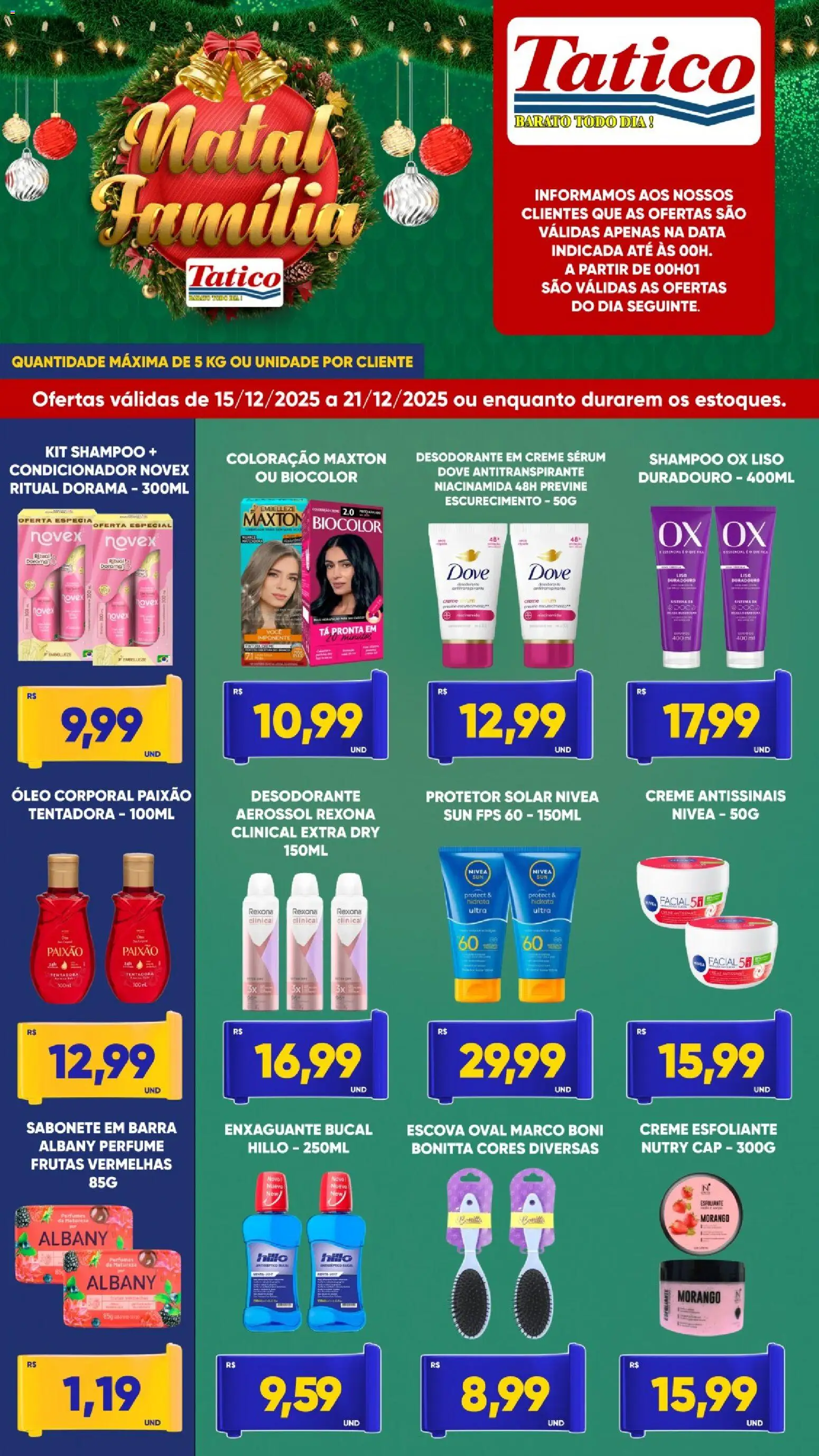 Tatico Folheto - válido de 15.12.2025 | Página: 3 | Produtos: Perfume, Protetor solar, Sérum, Rexona