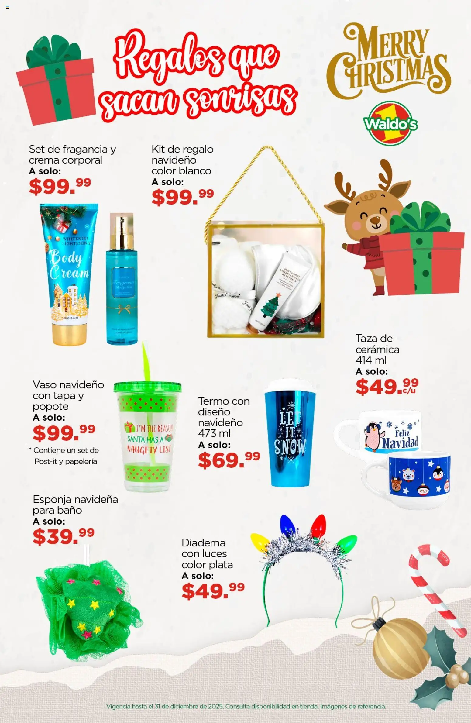 Nuevas ofertas de Waldo's válidas en toda la República Mexicana desde el 07.12.2025. ¡Encuentra las mejores ofertas en Waldo's catálogo! | Página: 6 | Productos: Crema, Esponja, Fragancia, Crema corporal