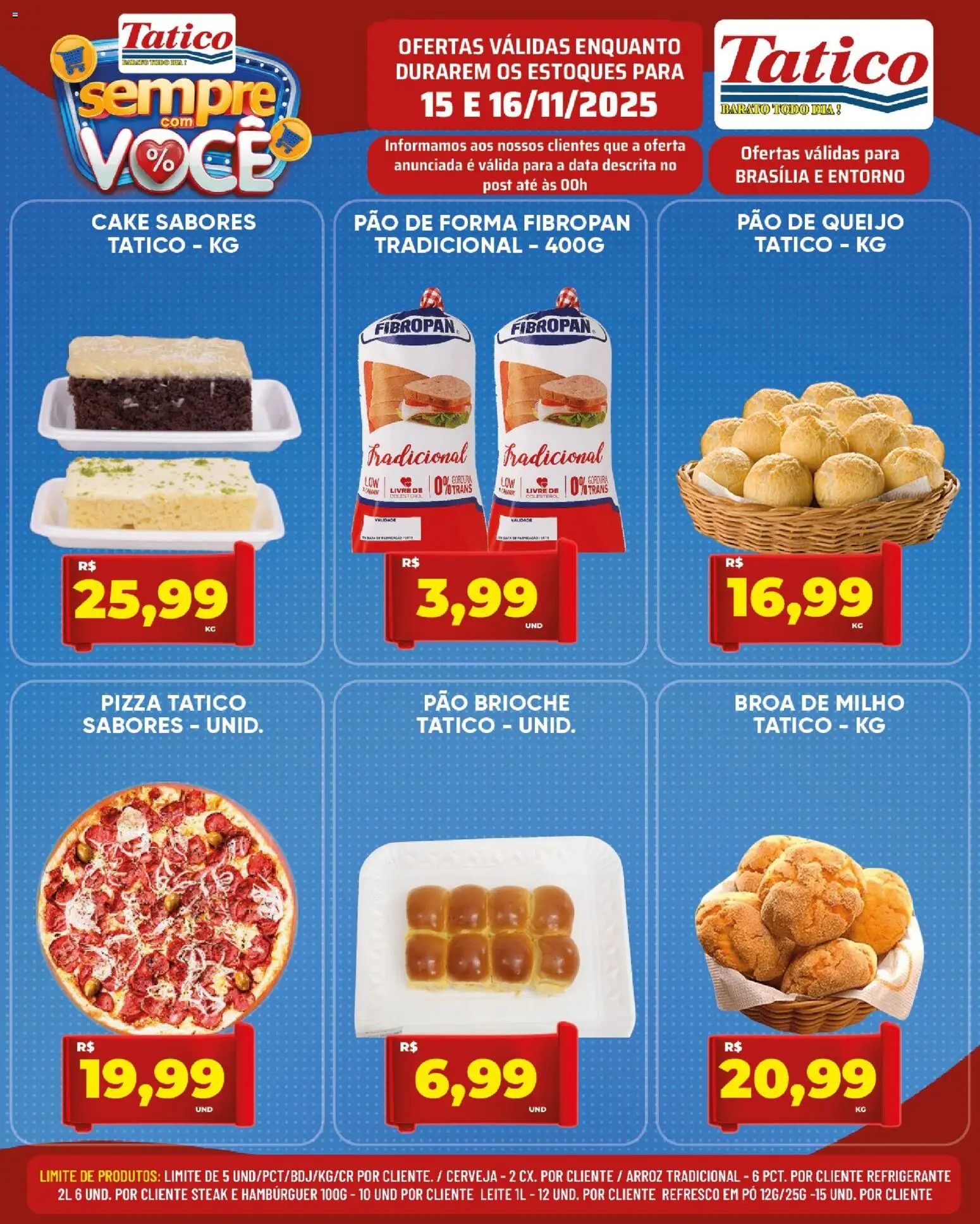 Tatico Folheto - válido de 17.11.2025 | Página: 26 | Produtos: Pizza, Cerveja, Pão de forma, Refrigerante