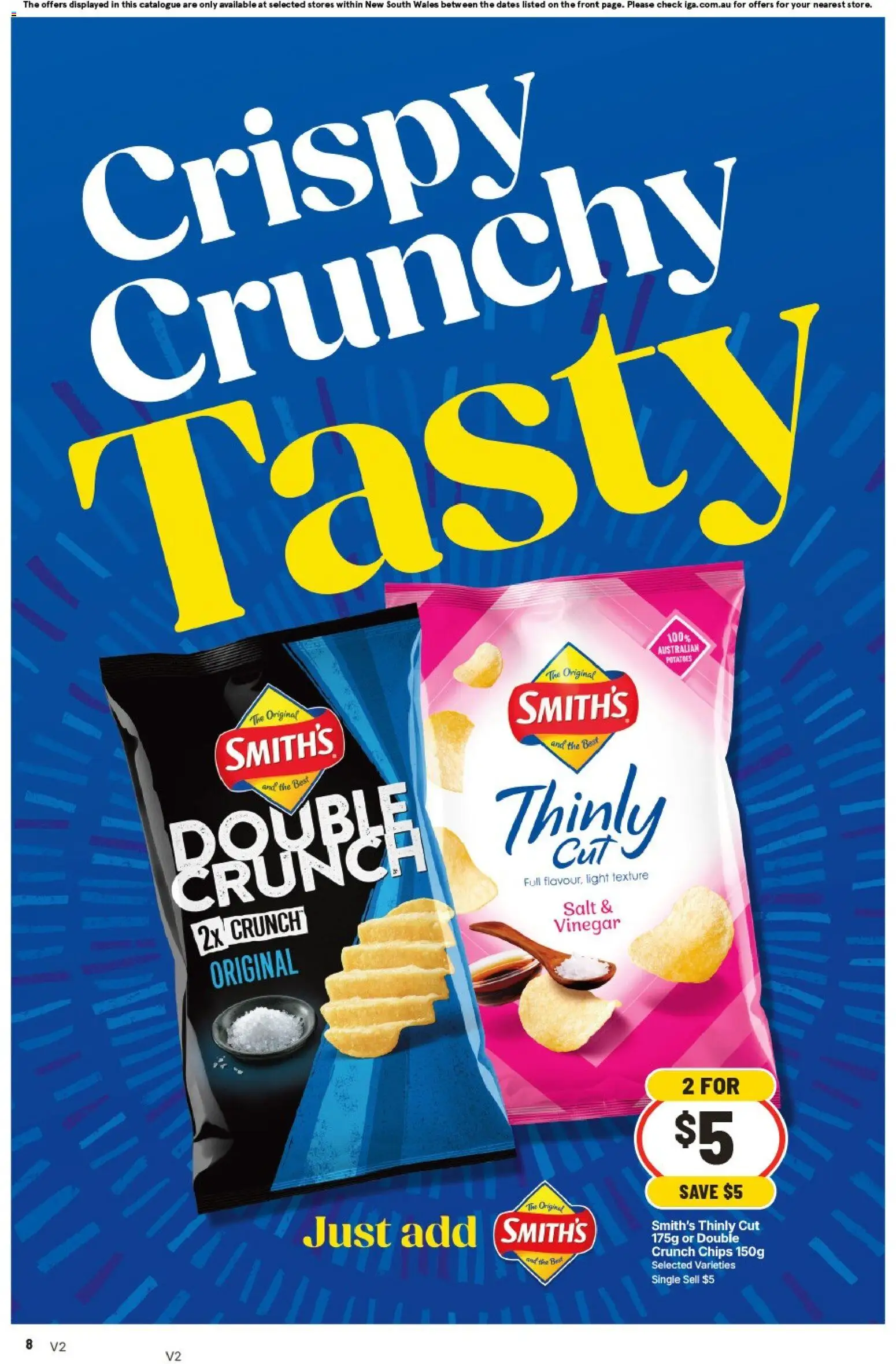 IGA catalogue - valid from 29.04.2026 | Page: 8 | Products: Light, Potatoes, Salt, Vinegar