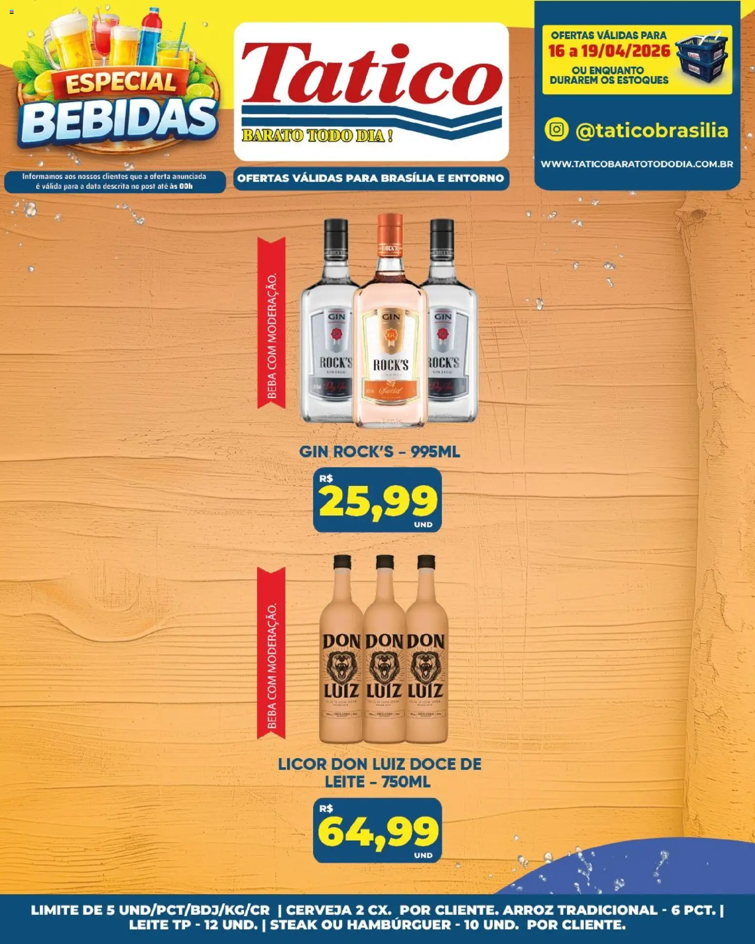 Tatico Folheto - válido de 20.04.2026 | Página: 51 | Produtos: Licor, Leite, Cerveja, Gin