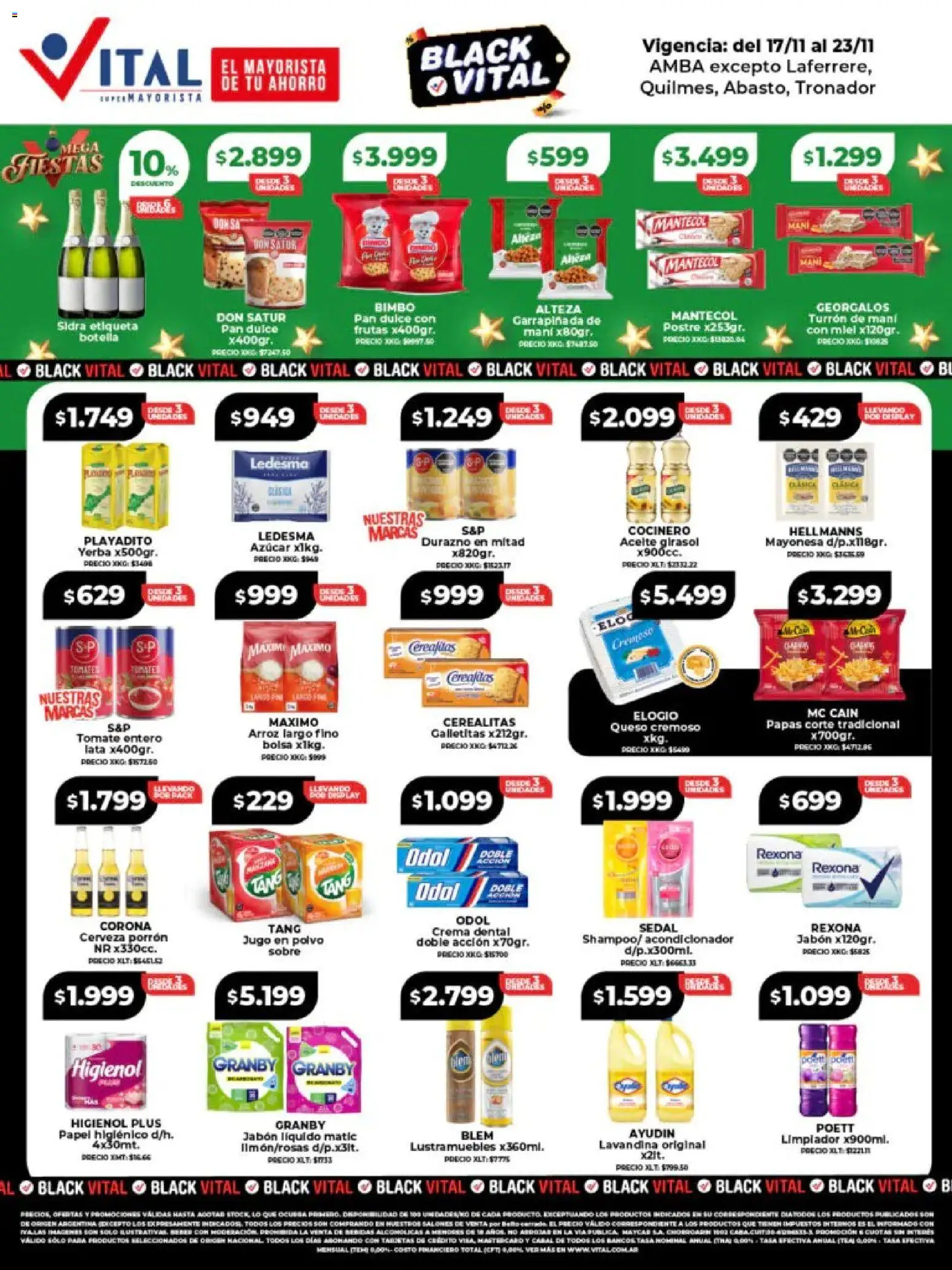 Vital - Ofertas │ válido desde el 17.11.2025 | Página: 1 | Productos: Durazno, Mayonesa, Queso, Cerveza