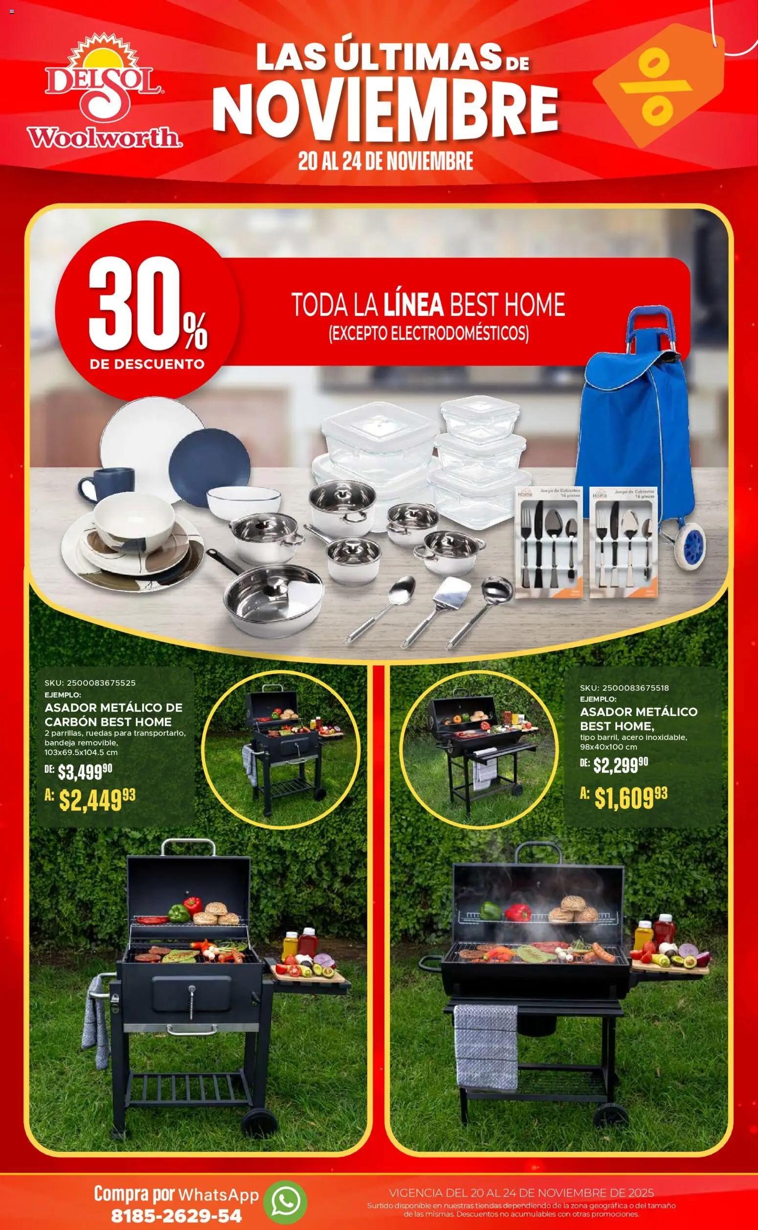 Nuevas ofertas de Del Sol y Woolworth válidas en toda la República Mexicana desde el 20.11.2025. ¡Encuentra las mejores ofertas en Del Sol y Woolworth Buen Fin ! | Página: 14