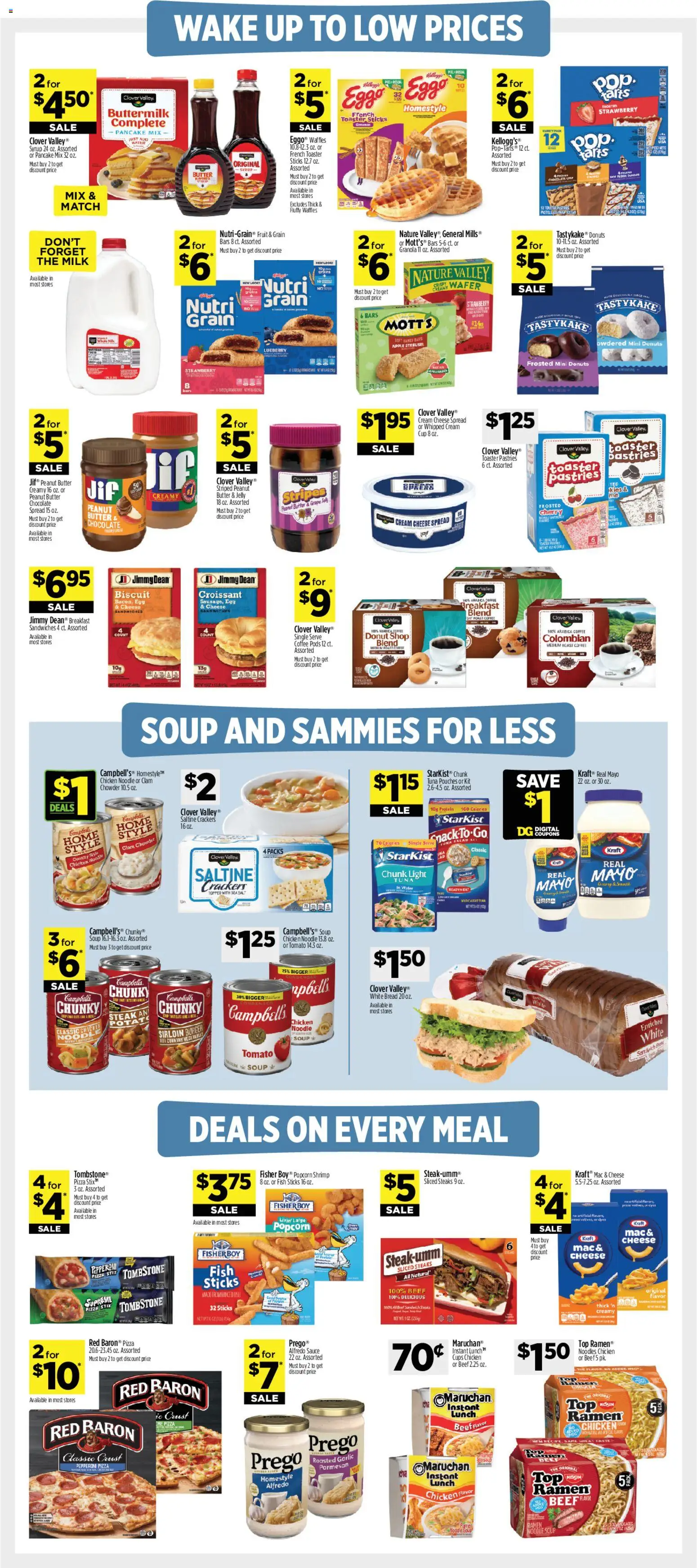 Dollar General Weekly Ad - valid from 22.02.2026 | Page: 6 | Products: Toaster, Chocolate, Cream, Garlic