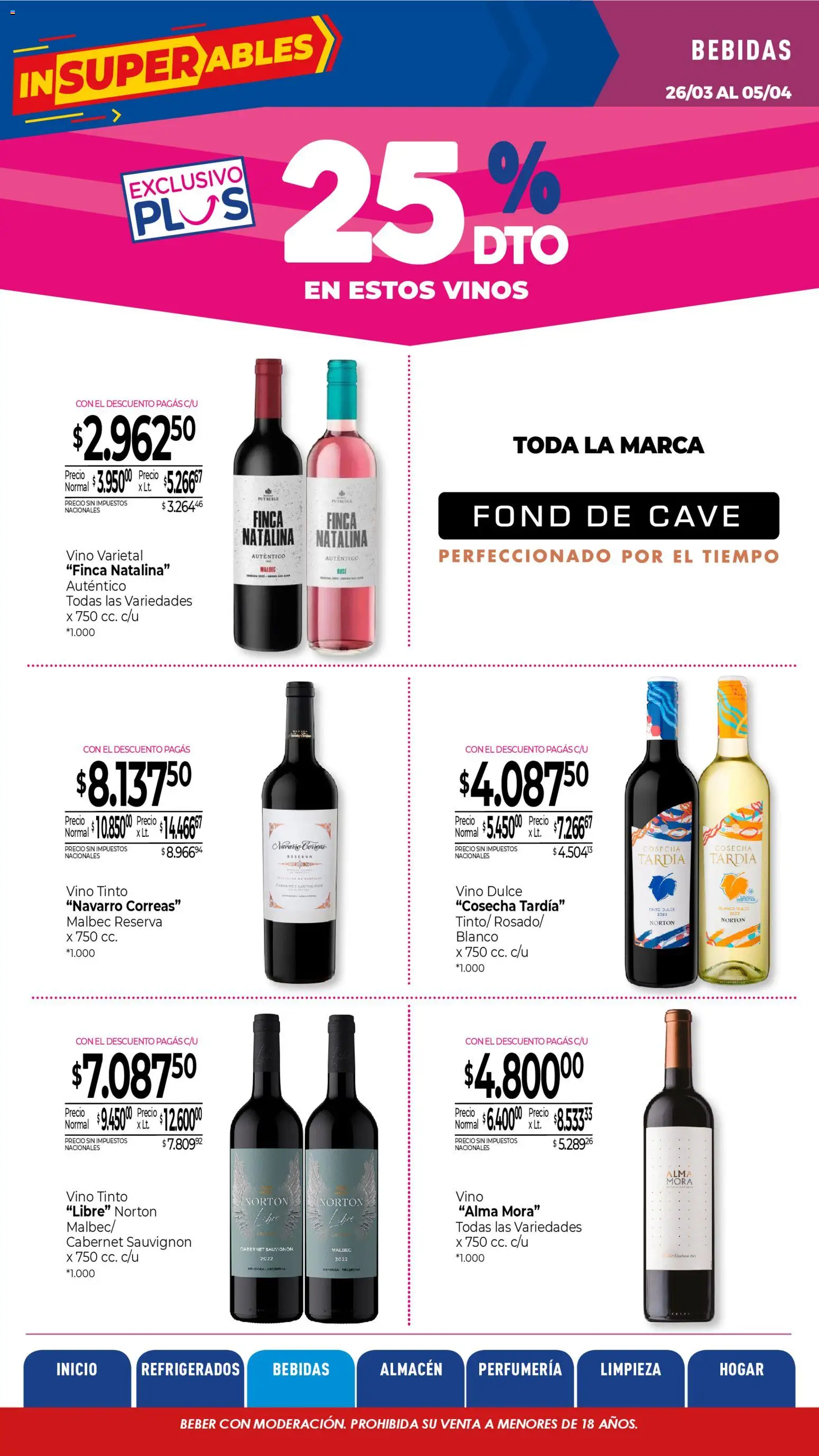 La Anonima - catalogos-masivos - insuperables-13-26-litoral │ válido desde el 26.03.2026 | Página: 13 | Productos: Vino