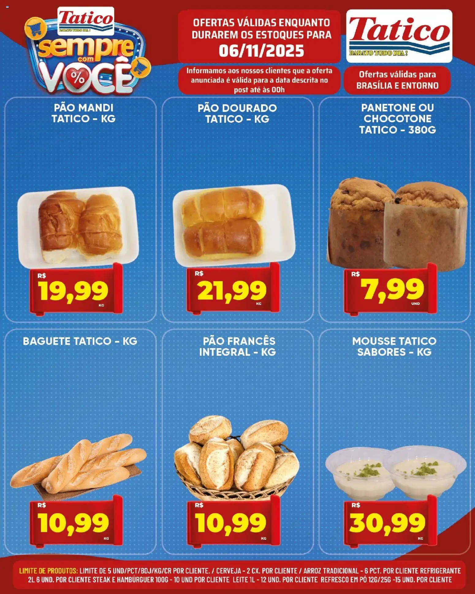 Tatico Folheto - válido de 06.11.2025 | Página: 18 | Produtos: Mousse, Leite, Cerveja, Refrigerante
