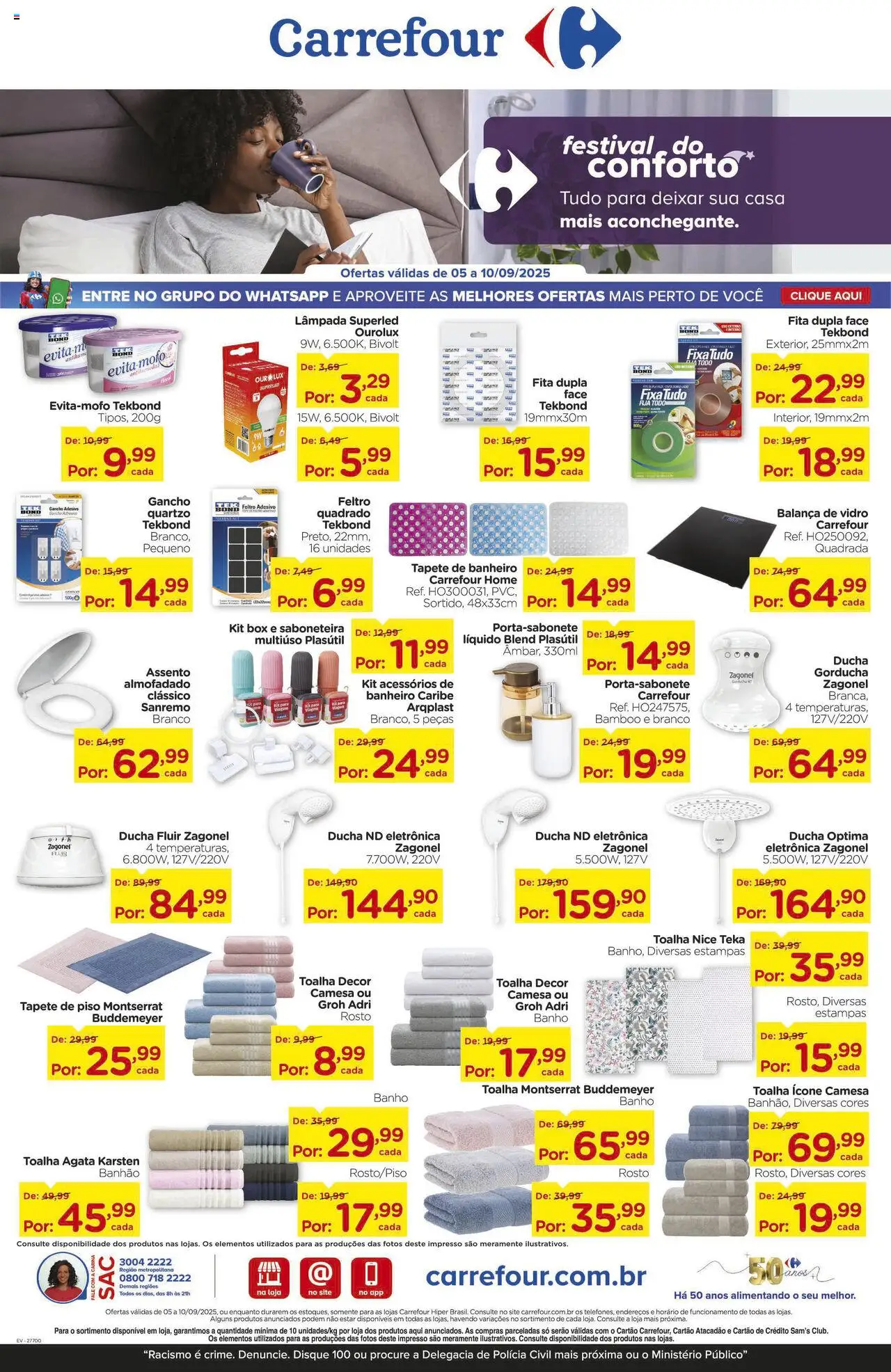 Carrefour Folheto - válido de 05.09.2025 | Página: 15 | Produtos: Piso, Balança, Fita, Saboneteira