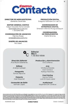 Vista previa de Costco Revista Febrero , nuevo folleto de la tienda, válido en México a partir del 01.02.2026 | Página: 6 | Productos: Sobre