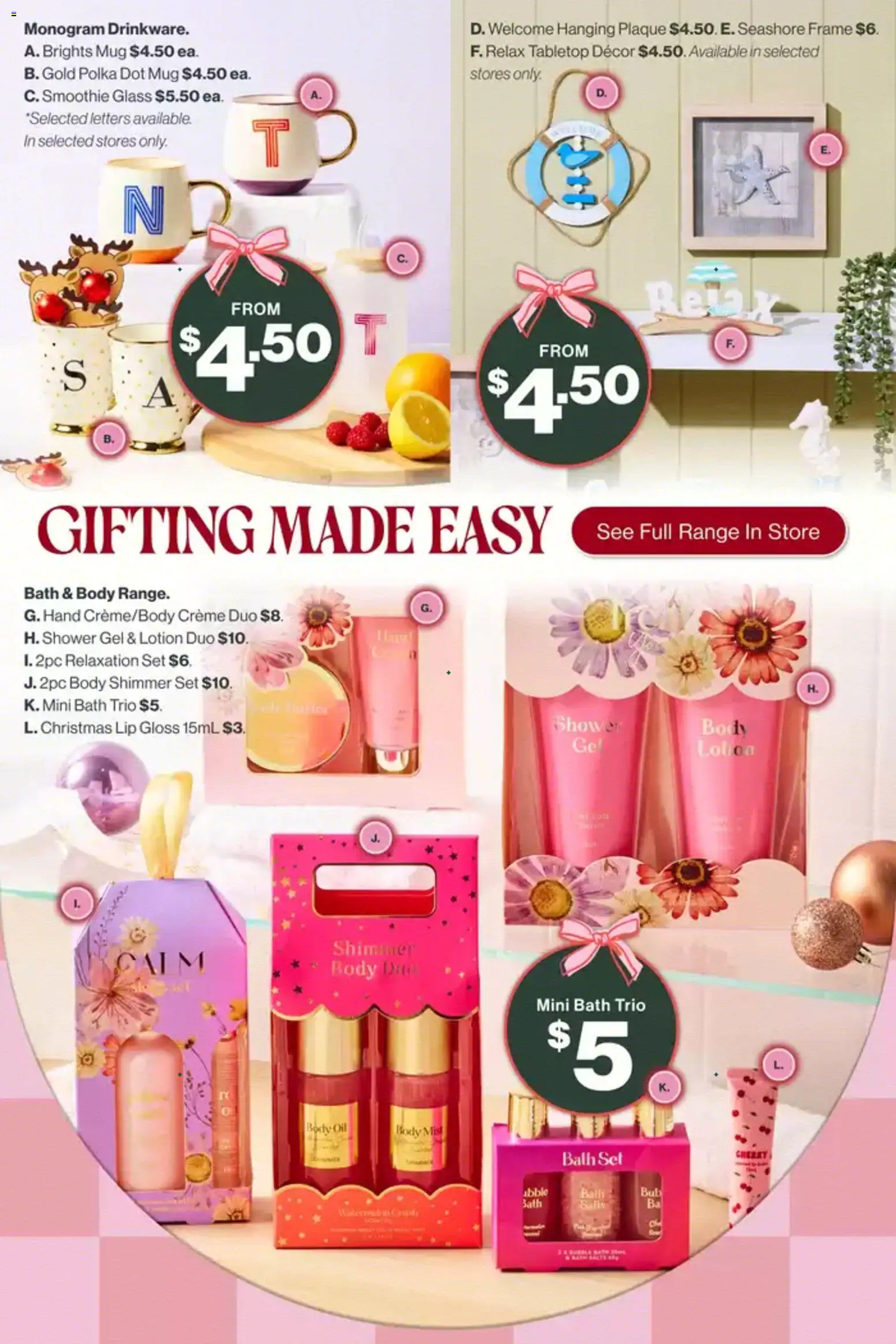 The Reject Shop catalogue - valid from 17.12.2025 | Page: 4 | Products: Shower, Oil, Shower gel, Body oil