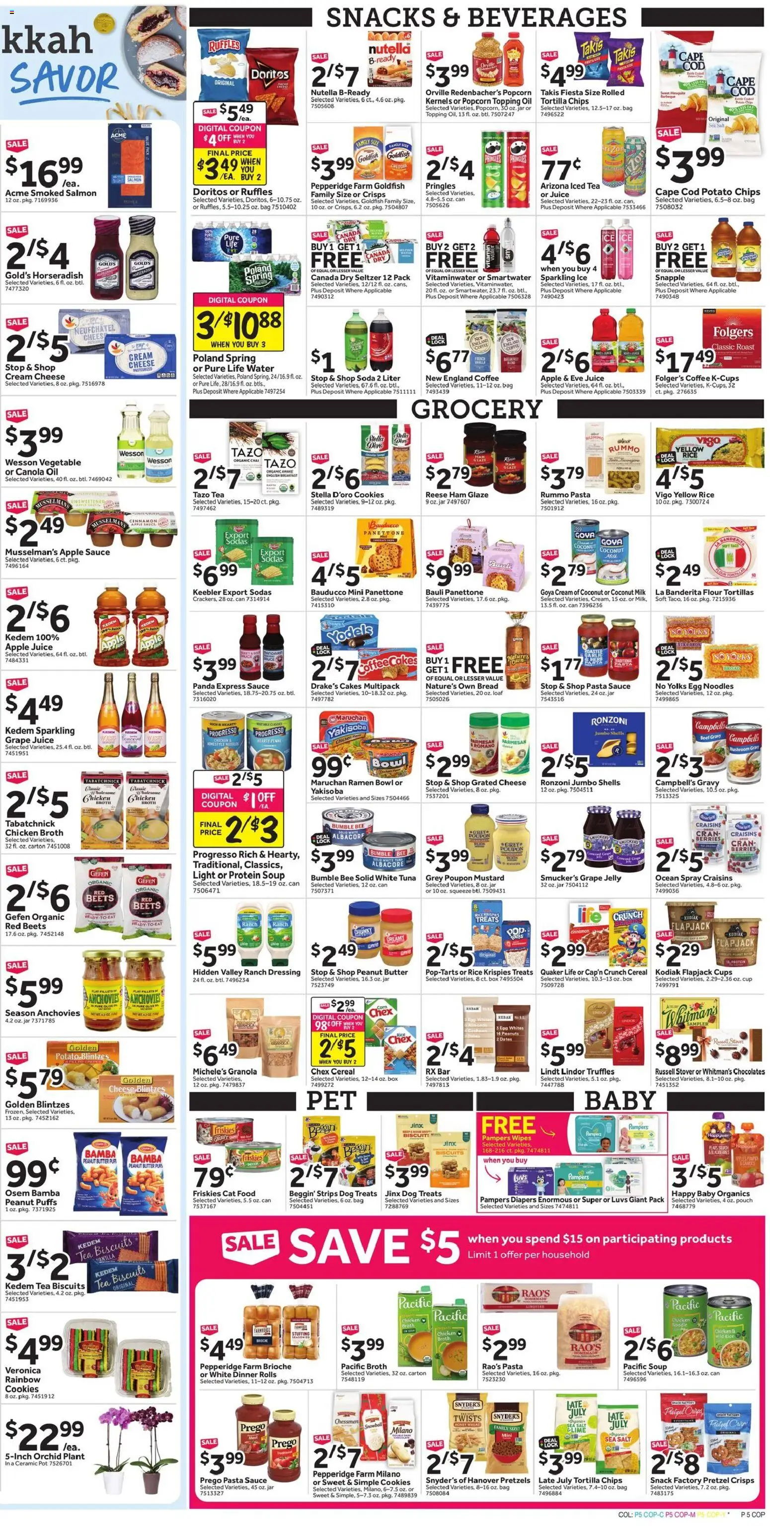Stop & Shop Weekly Circular - NY - valid from 12.12.2025 | Page: 8 | Products: Dog Treats, Bread, Noodles, Bag