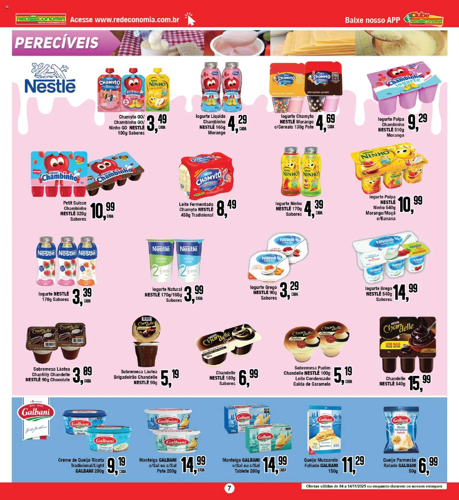 RedEconomia Folheto - válido de 14.11.2025 | Página: 7 | Produtos: Manteiga, Ricota, Creme, Leite condensado