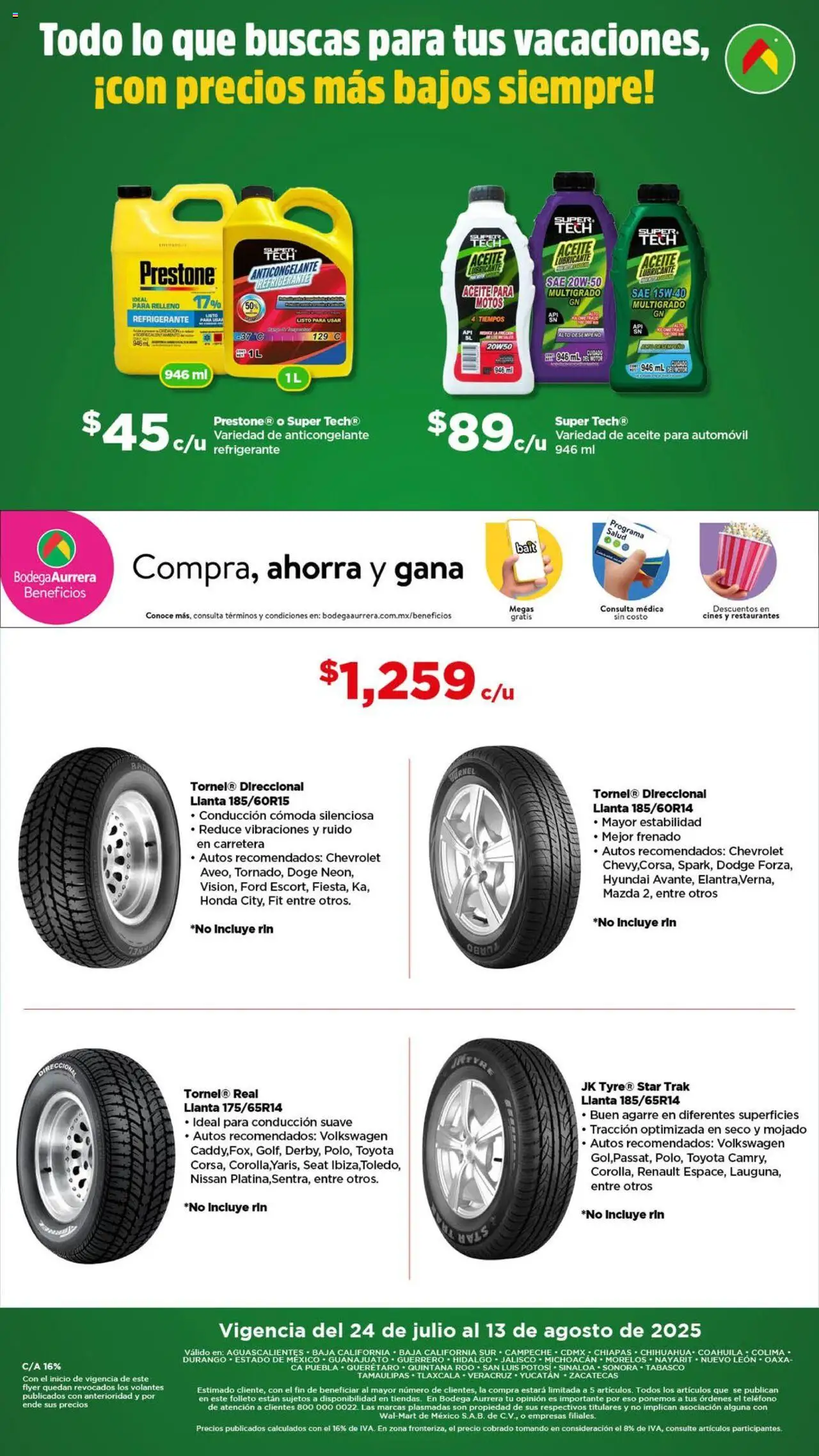 Nuevas ofertas de Bodega Aurrerá válidas en toda la República Mexicana desde el 24.07.2025. ¡Encuentra las mejores ofertas en Bodega Aurrerá - Folleto Aquí si te Alcanza! | Página: 5 | Productos: Aceite, Teléfono