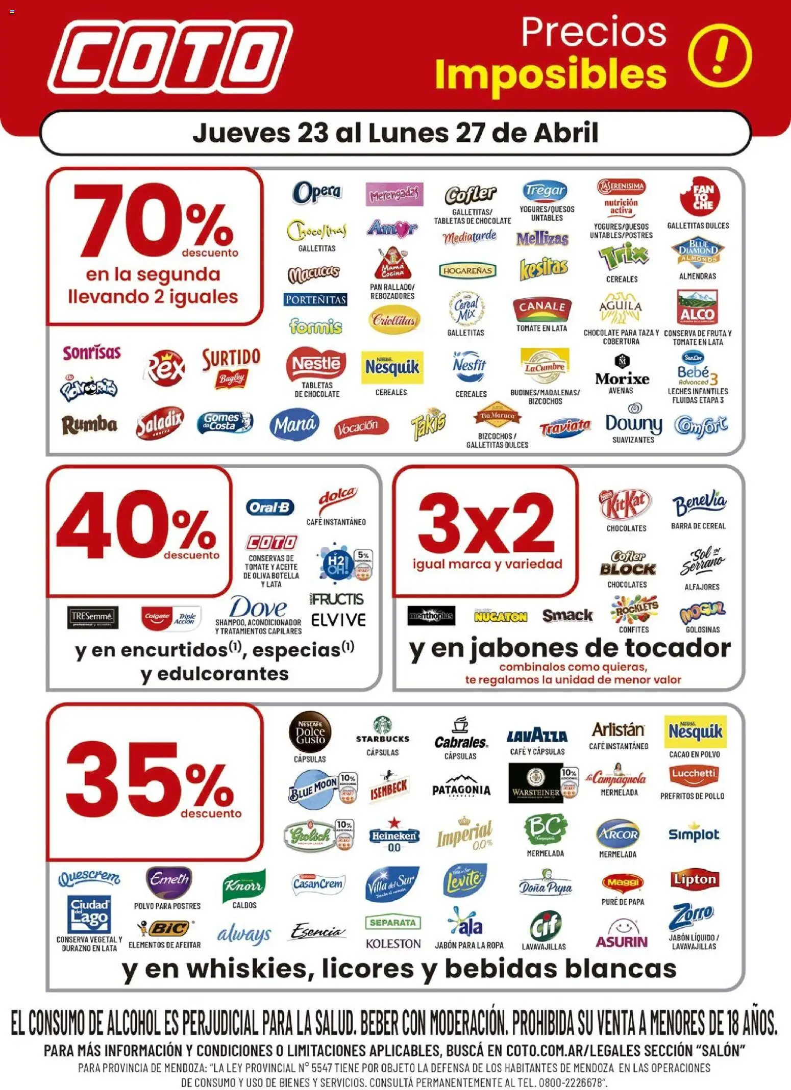 Coto - Salon A │ válido desde el 23.04.2026 | Página: 1 | Productos: Cocina, Almendras, Chocolate, Cacao