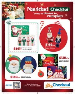 Vista previa de Chedraui folleto Navidad, nuevo folleto de la tienda, válido en México a partir del 18.11.2025