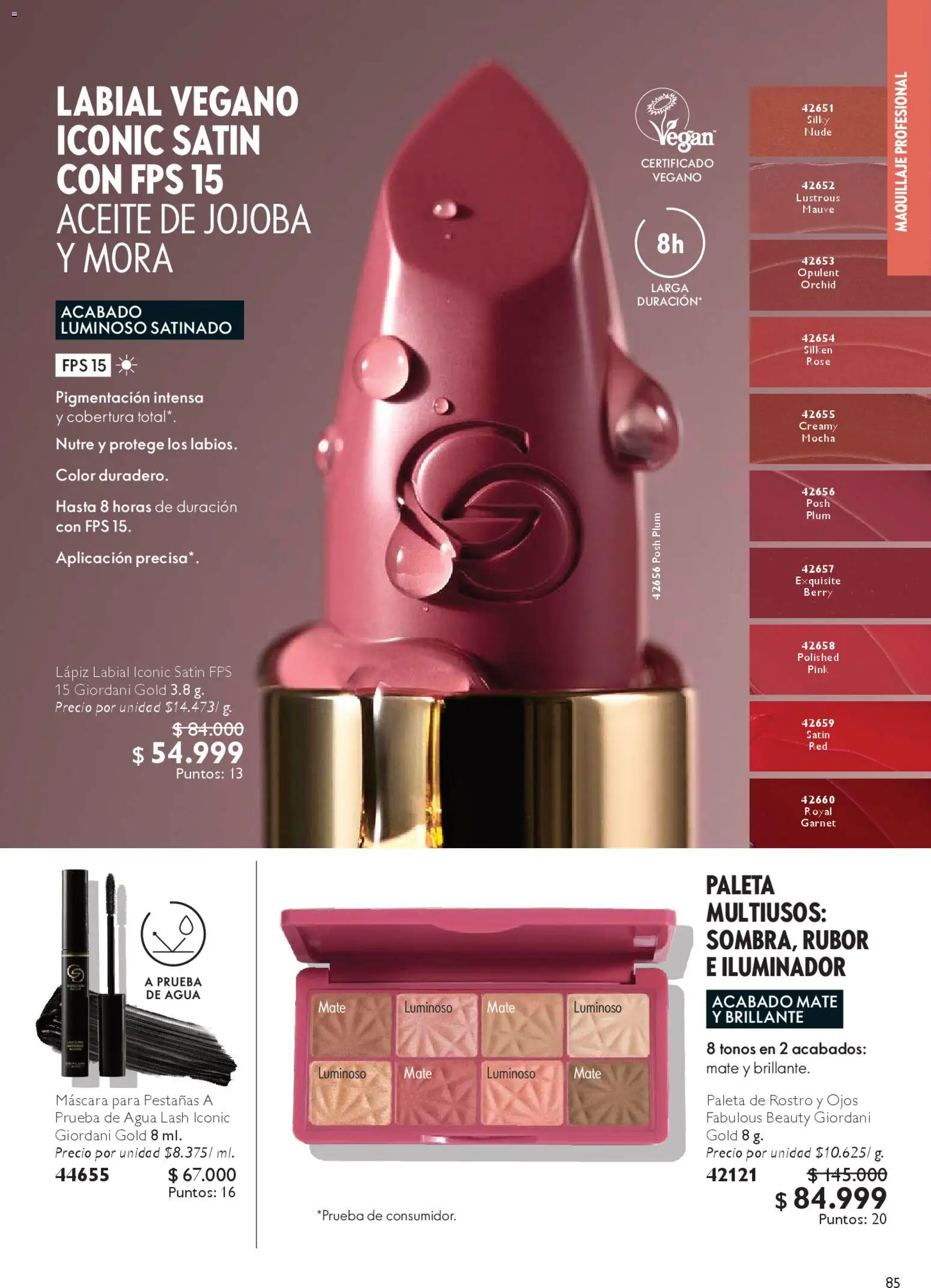 Oriflame revista - valida desde el 07.03.2026 | Página: 93 | Productos: Agua, Iluminador, Máscara, Aceite