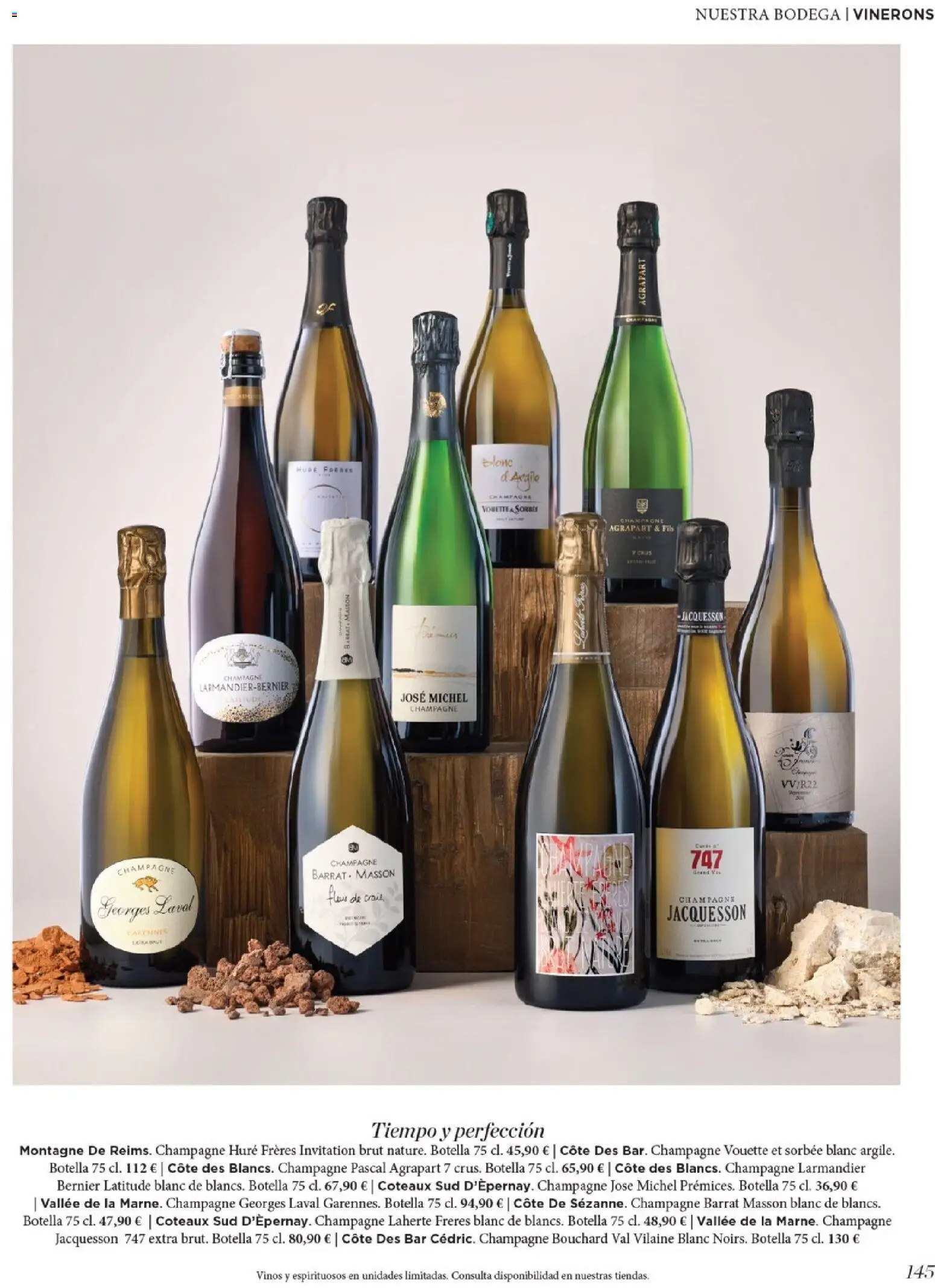 Nuevas ofertas de El Corte Inglés válidas en toda la República Mexicana desde el 19.11.2025. ¡Encuentra las mejores ofertas en El Corte Inglés catálogo El Placer De Regalar! | Página: 145 | Productos: Champagne, Botella