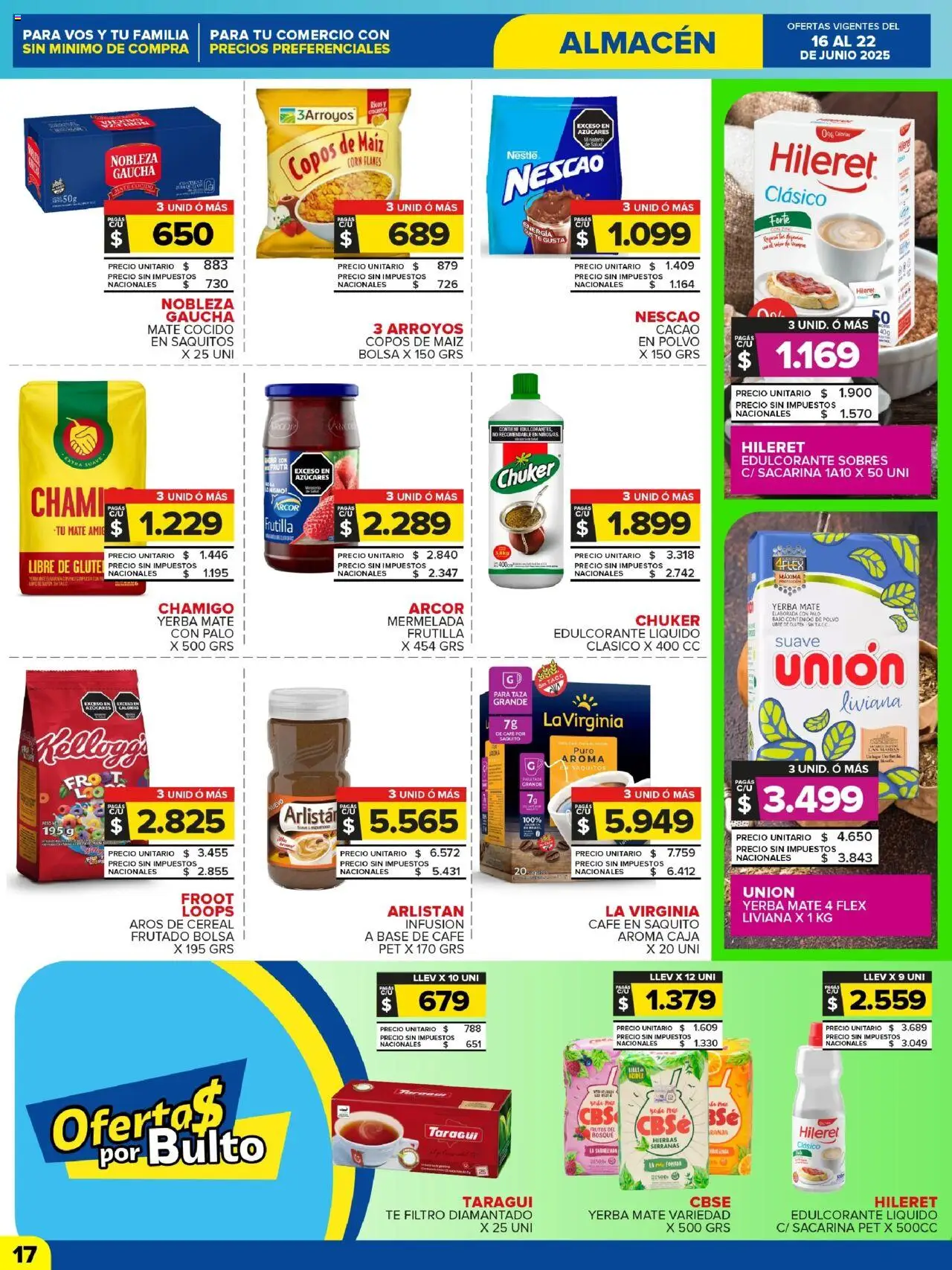 Carrefour Maxi catálogo │ válido desde el 16.06.2025 | Página: 17 | Productos: Aros, Mate, Polvo, Edulcorante